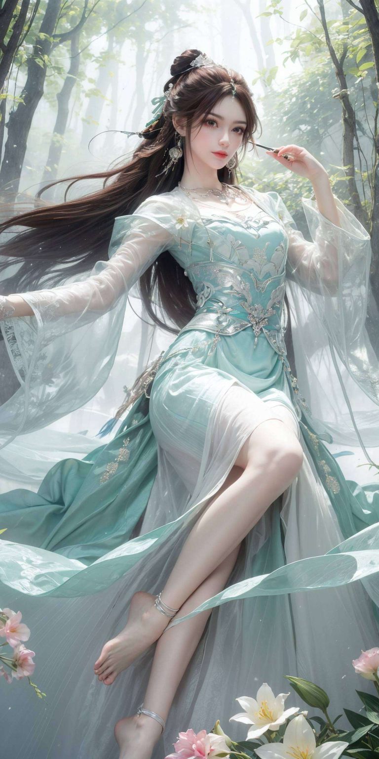 她的风采如壁画中盛放的牡丹动漫界的女神