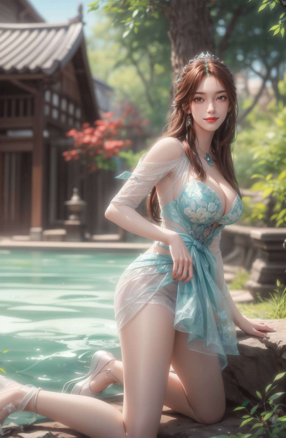 每当电脑壁纸映出她的身影一袭白衣若雪