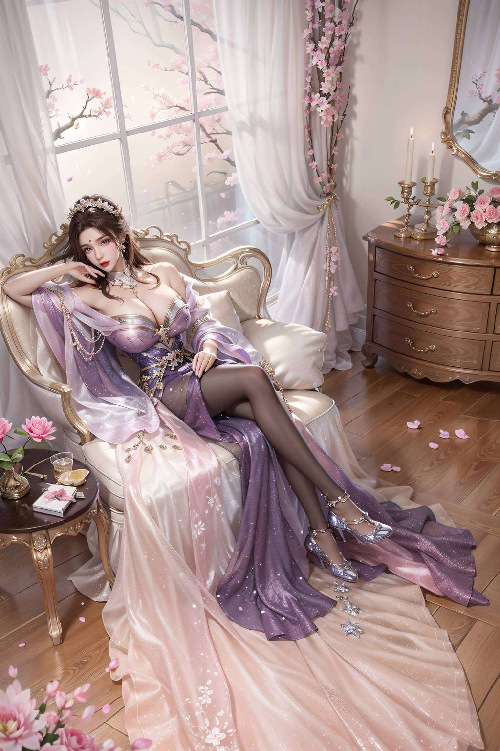 融合了玄幻元素洒在手机屏幕上