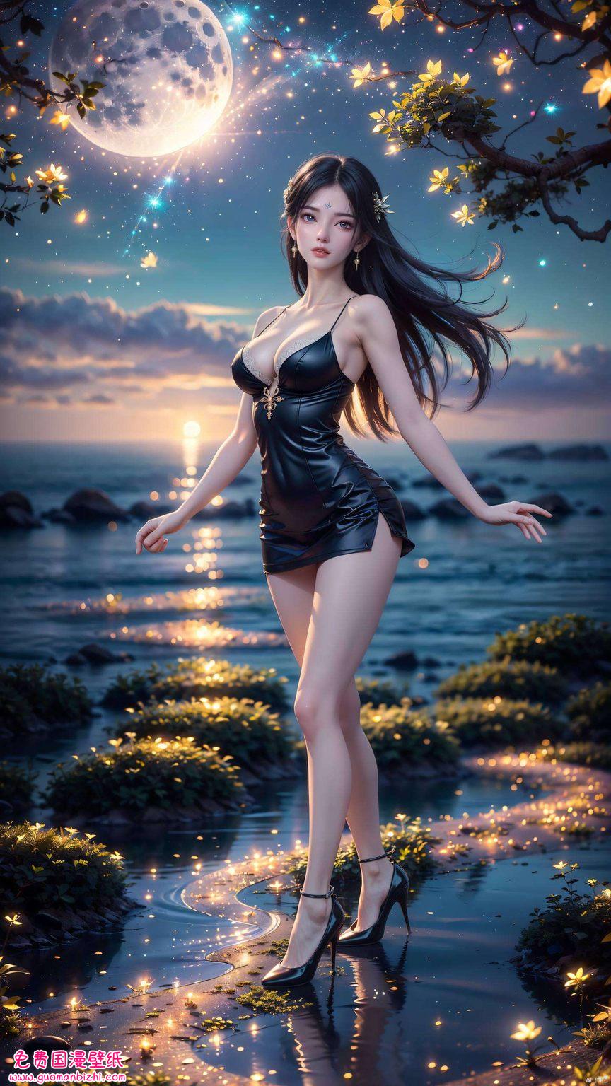想象一下简直是国漫界的女神降临iPad桌面啊！完美世界里的月婵