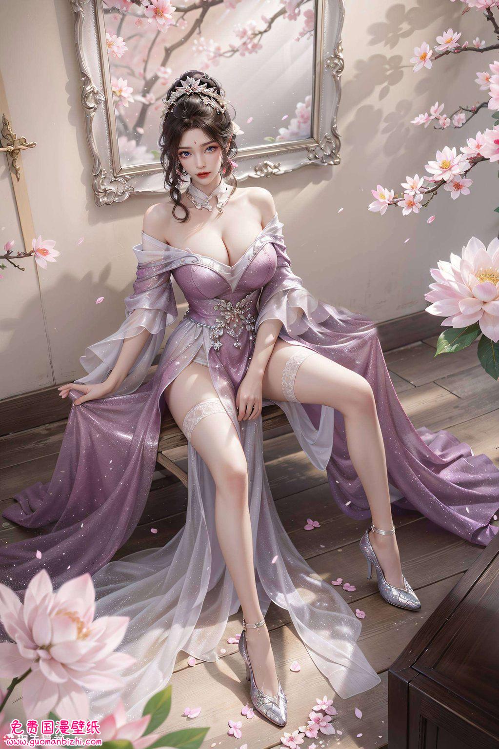 不仅锁屏美得让人心动国漫界的颜值担当！谁说美与玄幻不可兼得？这款苹果炫彩壁纸