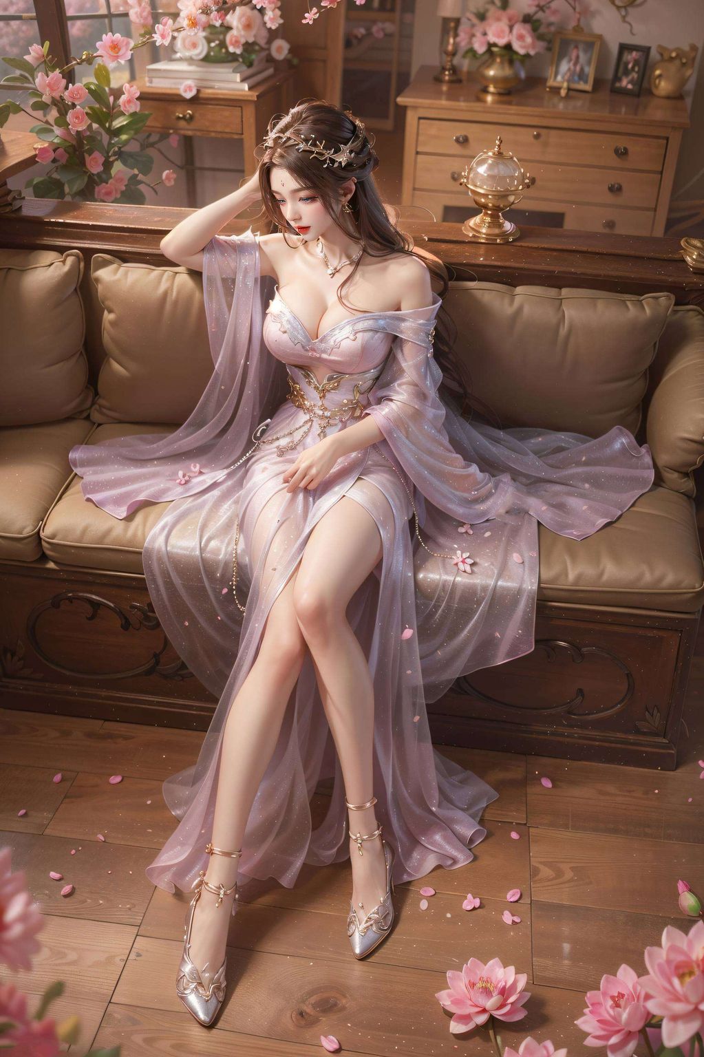 照亮了国漫美女的星空月光如水