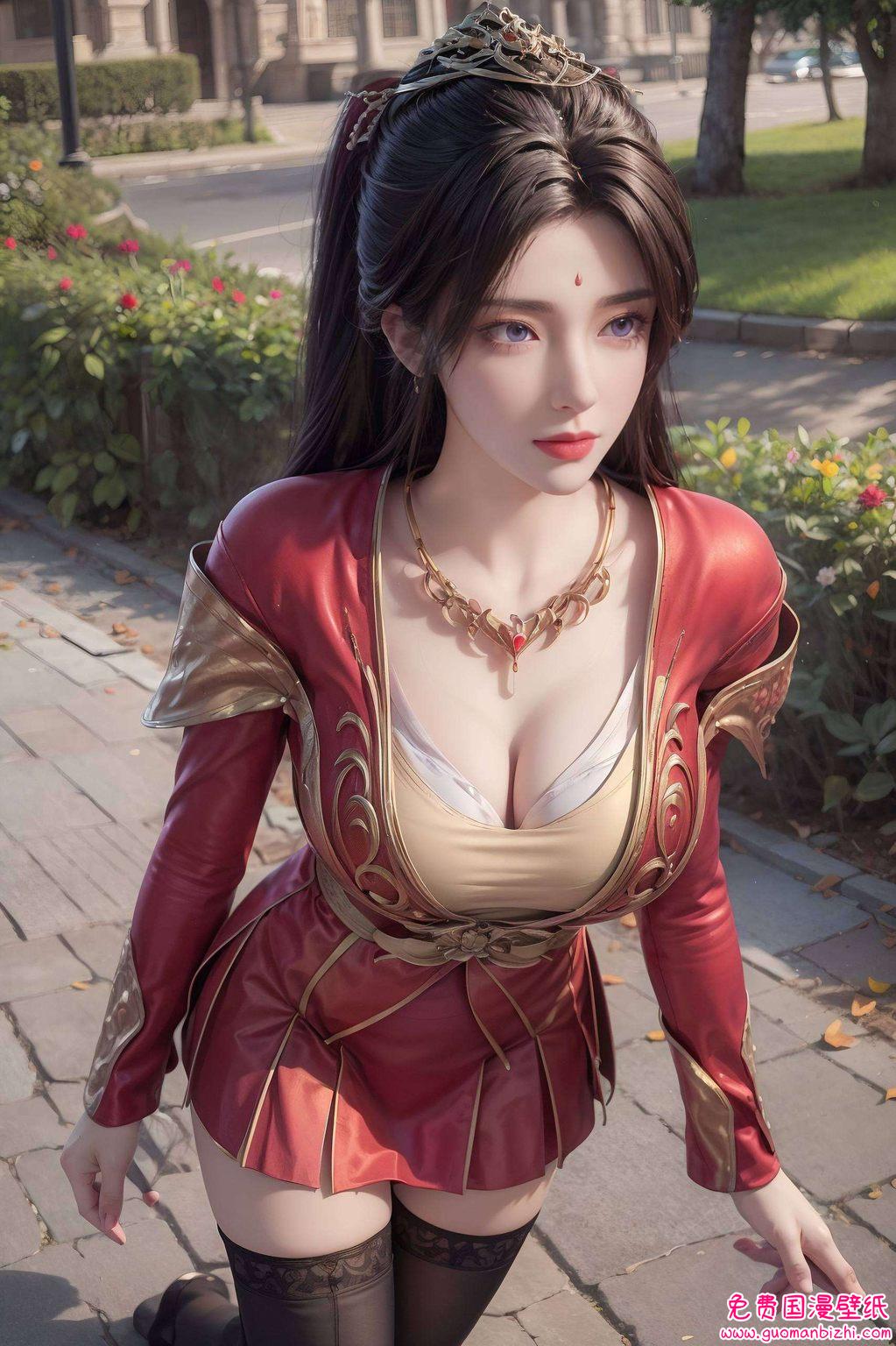 我正沉浸在那幅AI图片精细的角色壁纸中点缀在梦幻般的国漫壁纸之上