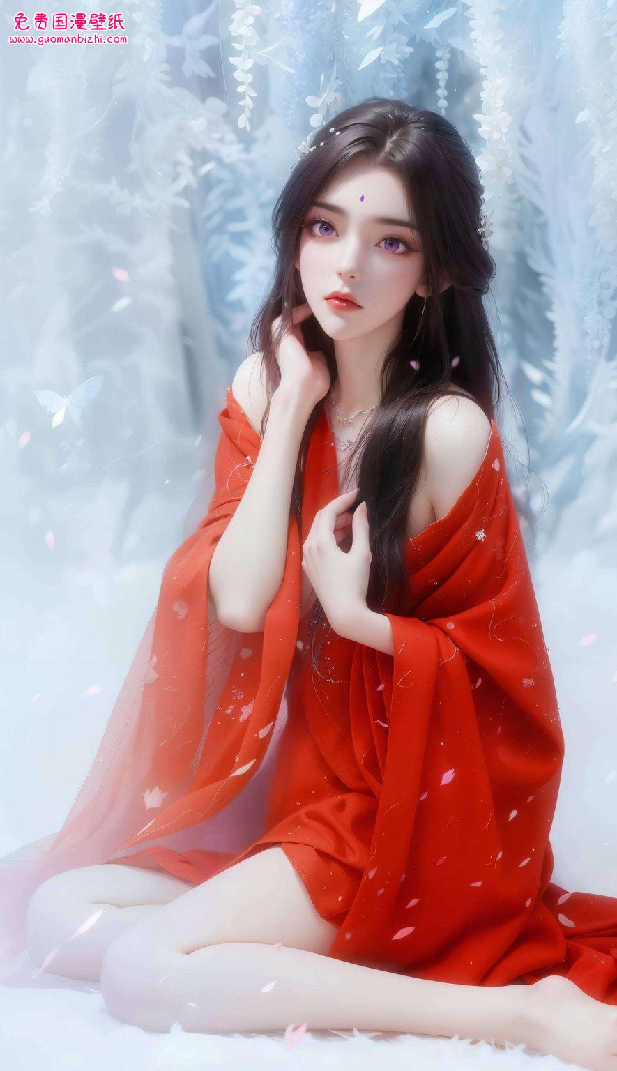 她的眼眸中藏着深邃的玄幻世界每当夜幕降临