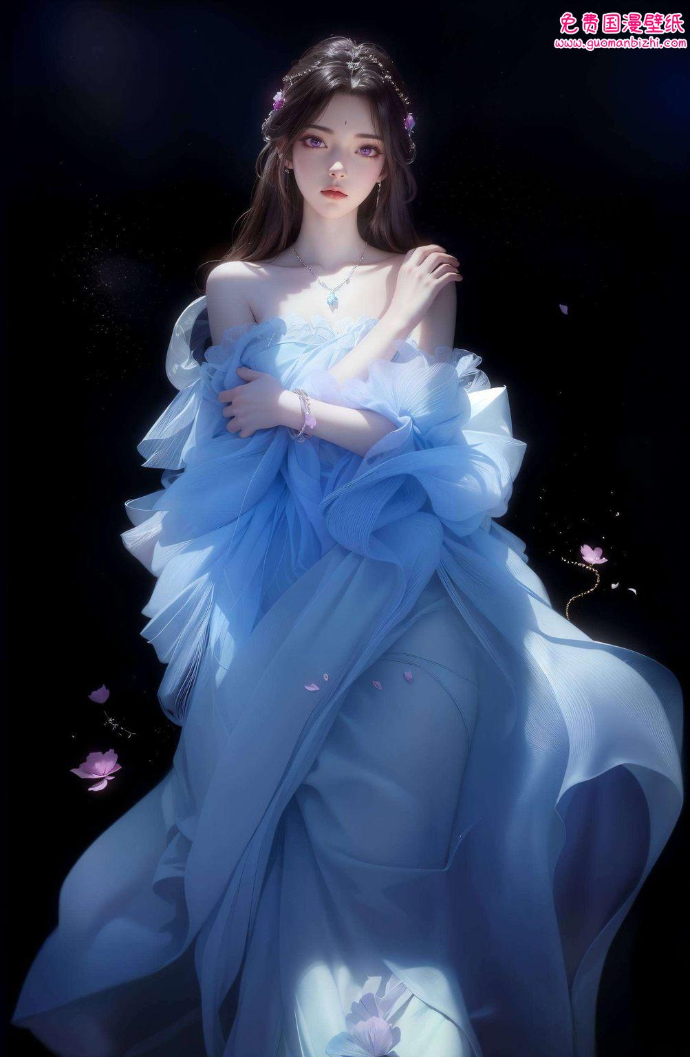 在月光的温柔笼罩下那皎洁的仙子