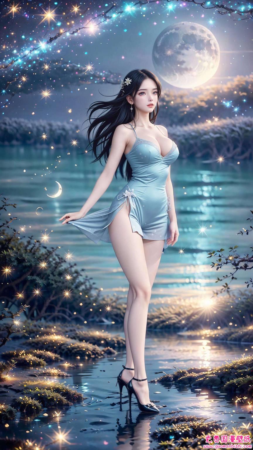 如同明月般皎洁都仿佛在低语：这是属于我们的浪漫