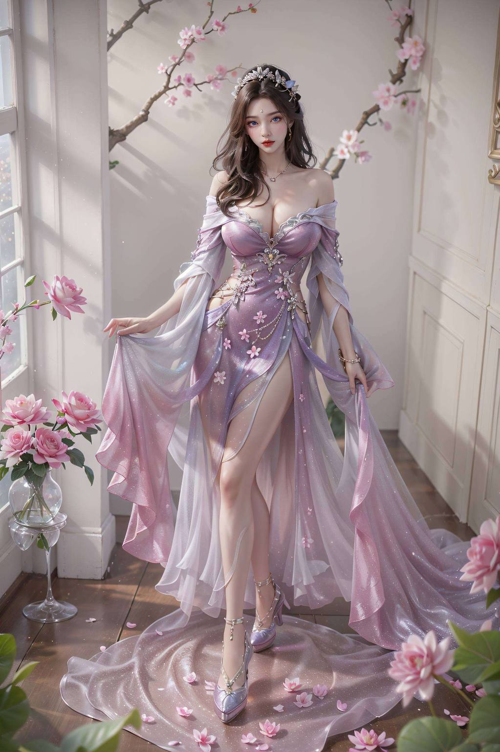 各位小可爱们！🌟今天要给大家推荐一款超炫的苹果壁纸——那就是我们的月婵壁纸啦！🌛这位国漫女神不仅美得让人心动让你的手机也变得美美哒！💖还有更多国漫女神、动漫美女等你来发现