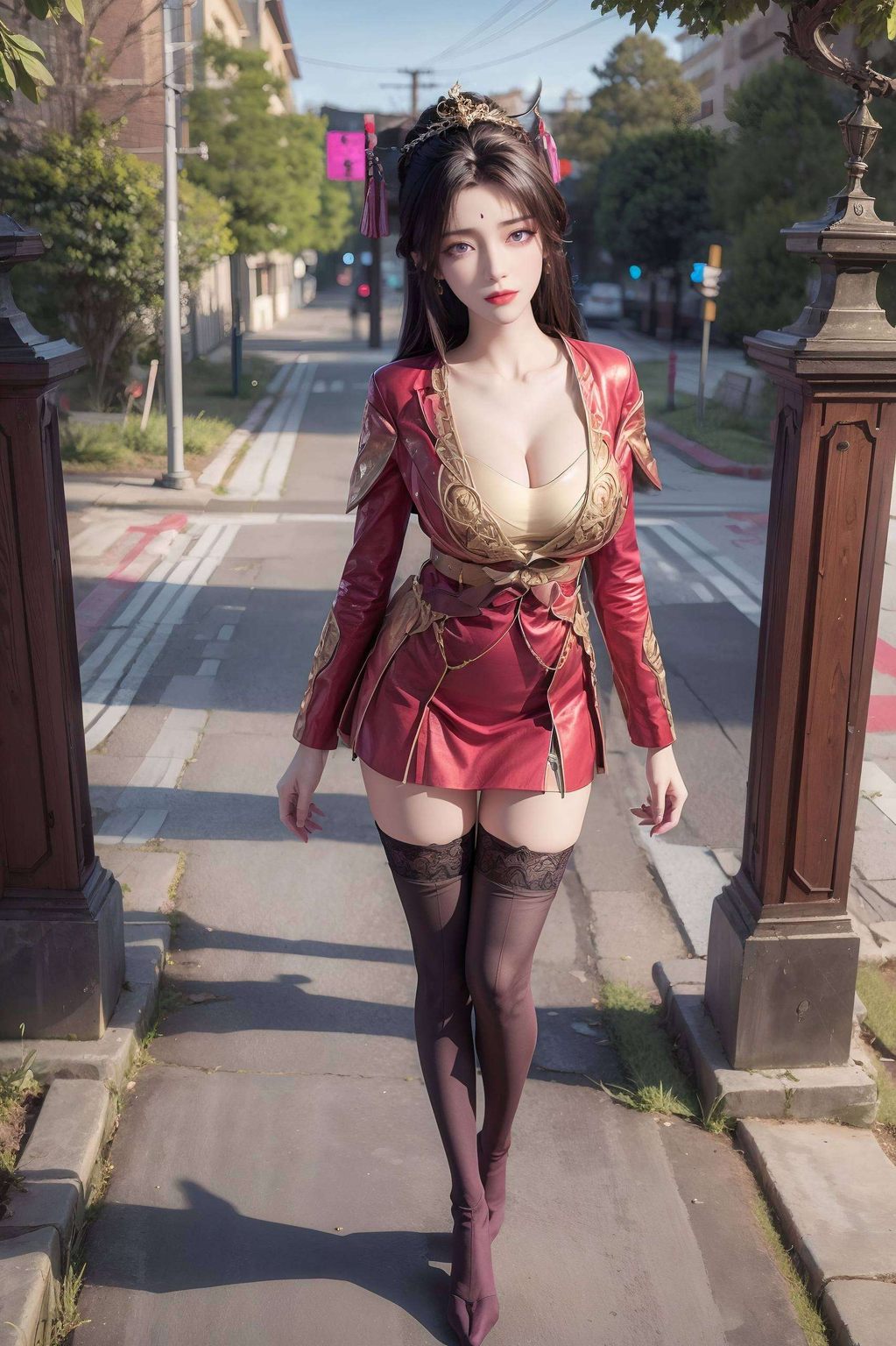 月婵身着云间霓裳