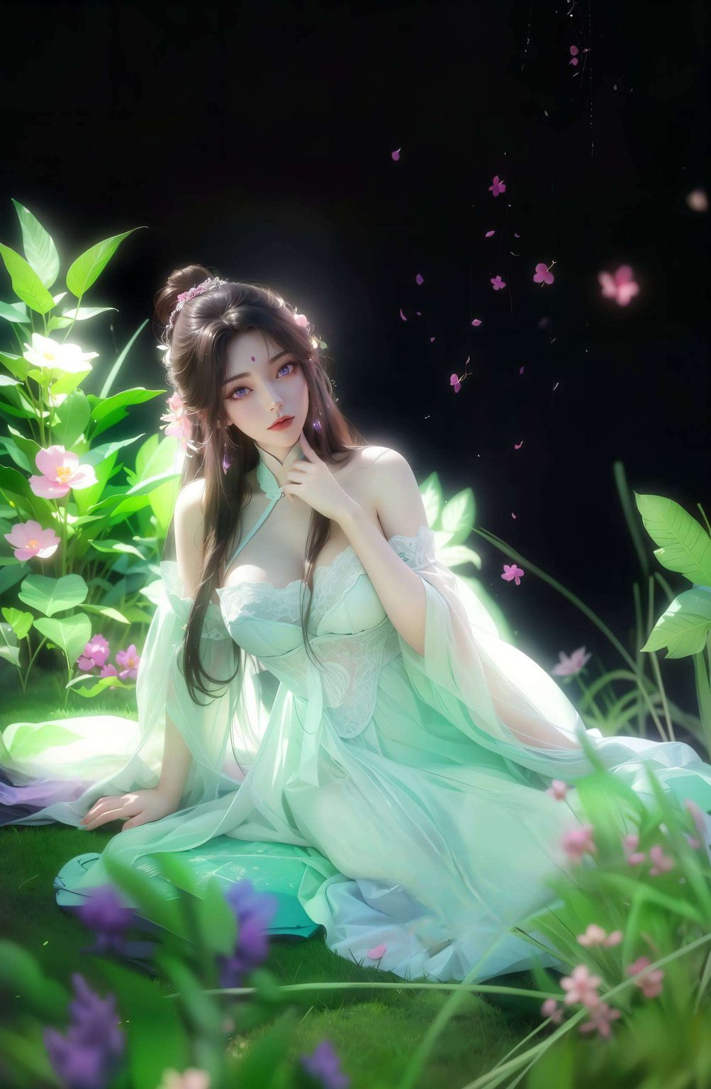 嘿让你的壁纸瞬间升级为古风壁纸女月婵图片高清版