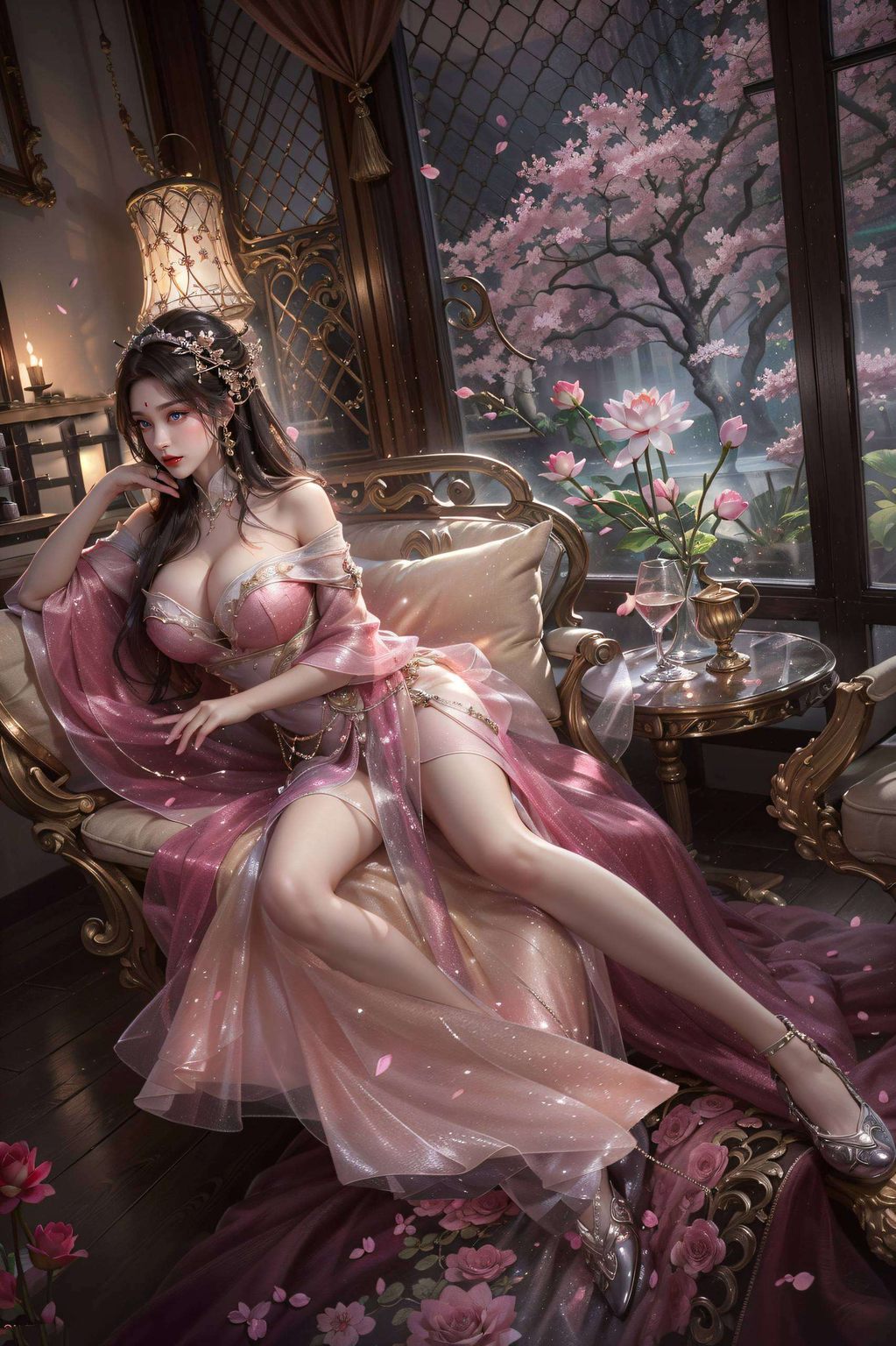 如同动漫中的女神月婵女神的国漫之美