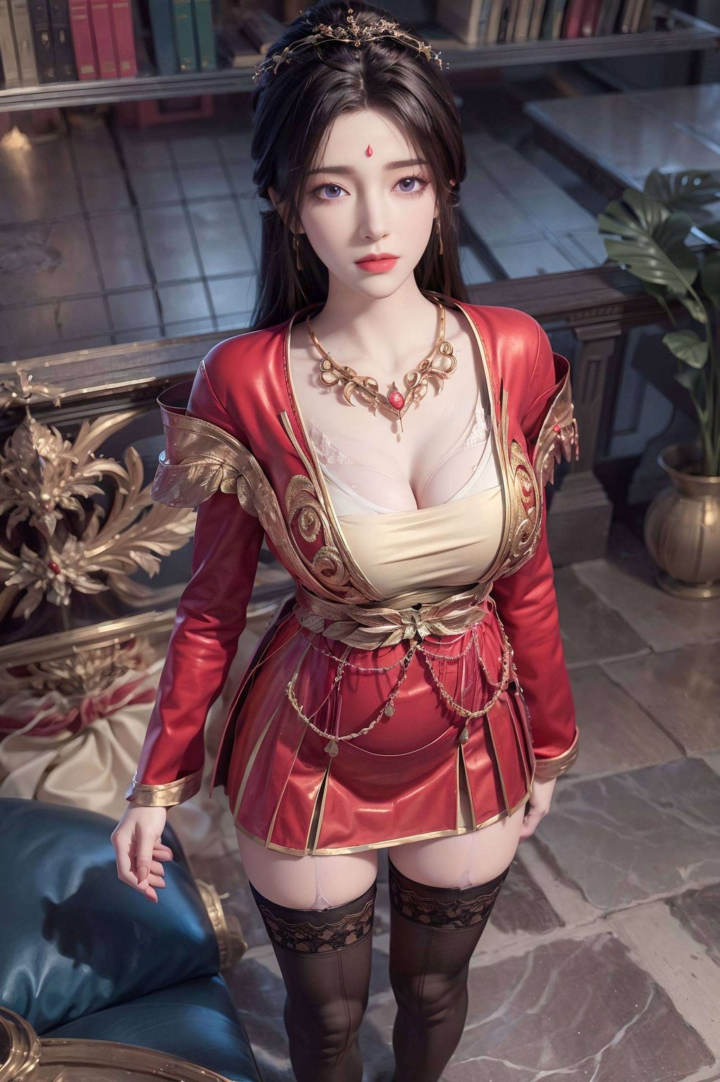 在这个五彩斑斓的炫彩世界中月婵女神以她高清4K的动态壁纸形象
