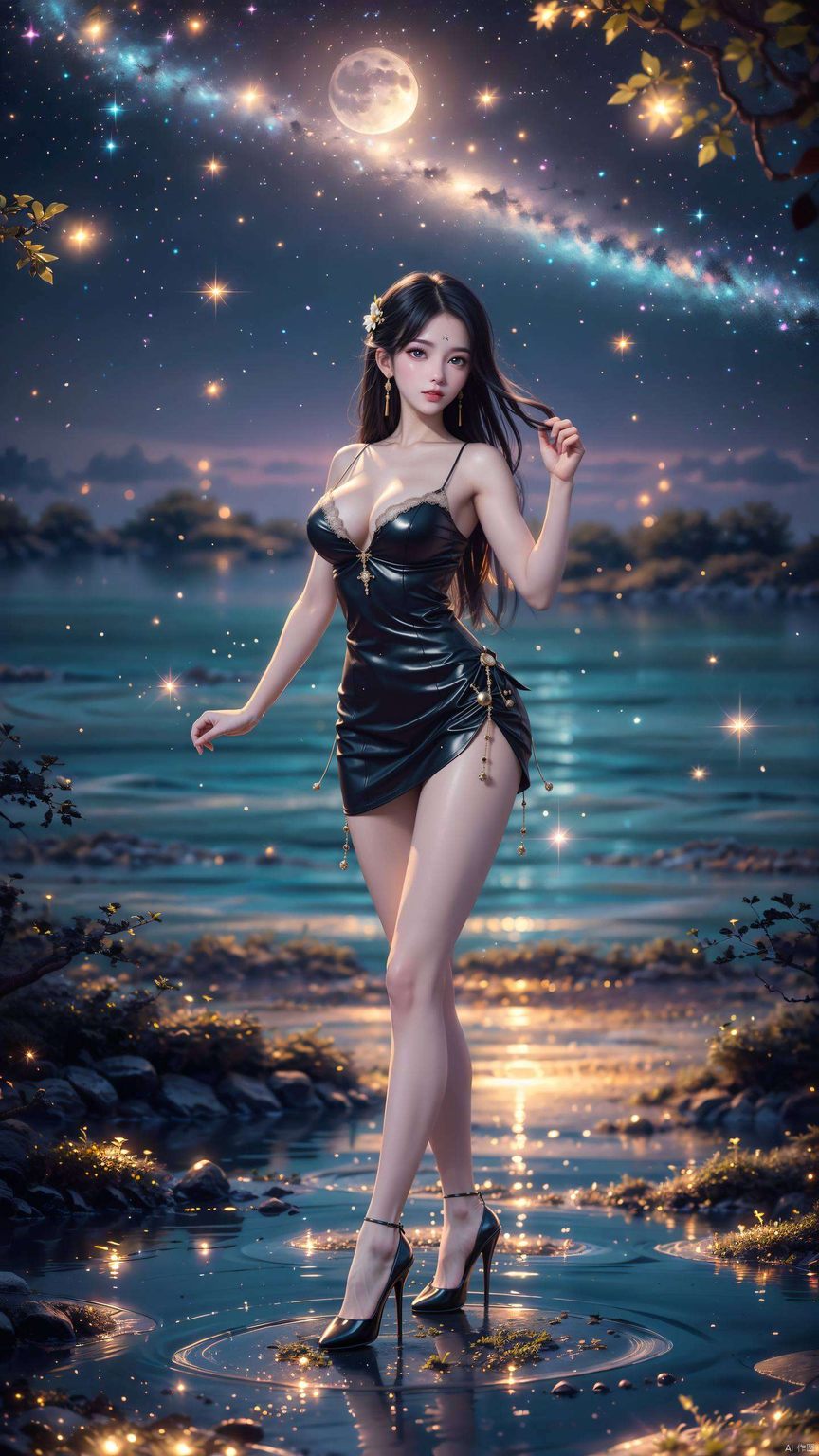 如同夜空中最璀璨的星辰一位是皎洁如月的国漫美女