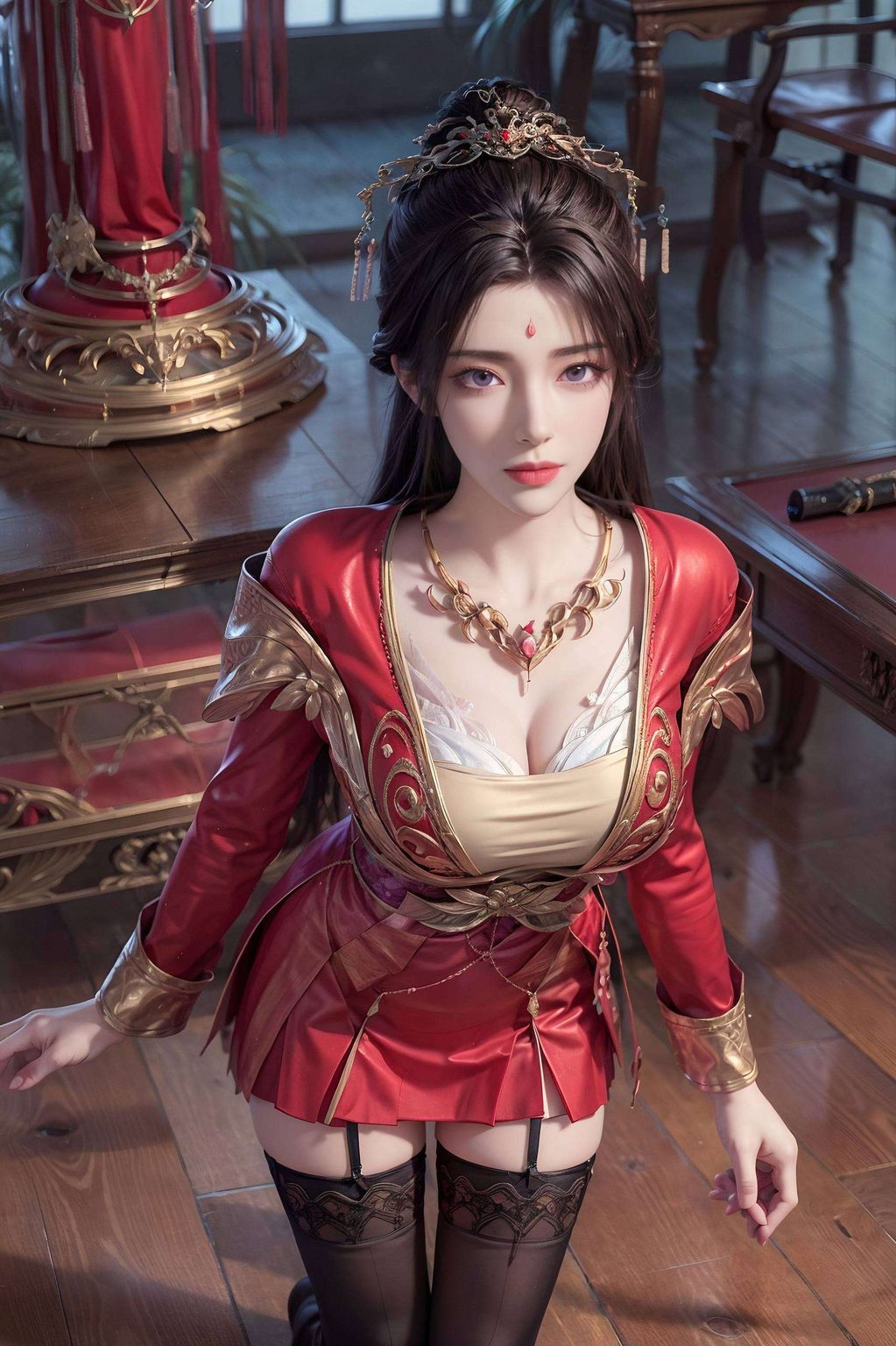 漫步在国漫的绚丽世界一位充满玄幻色彩的美女