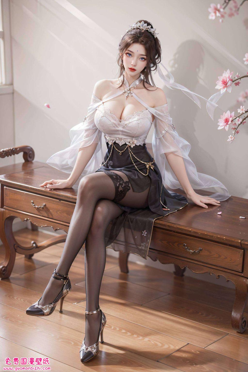 每当看到她可爱的形象那国漫中的皎洁女神