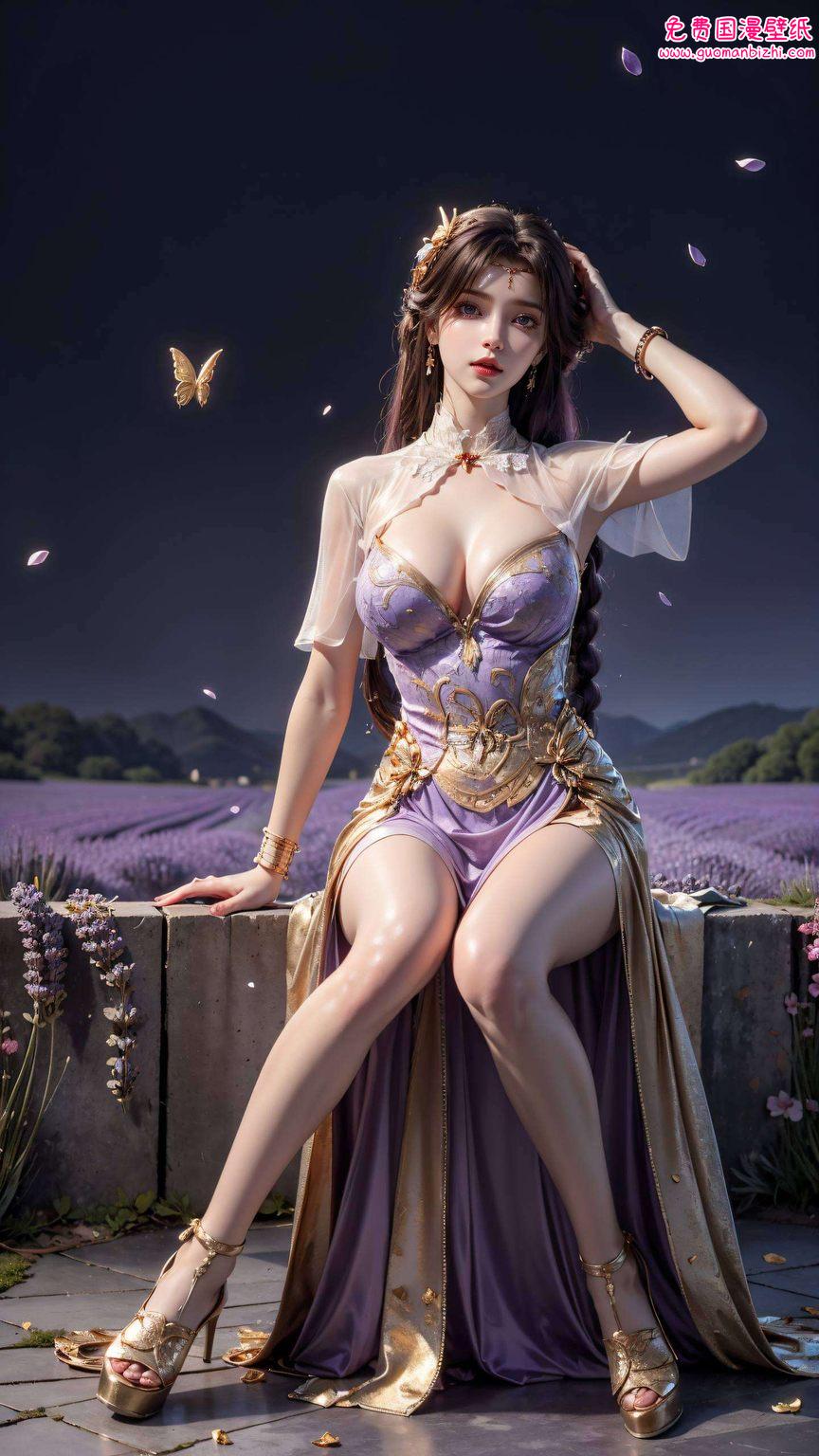 一幅完美世界里的国漫绝美壁纸笑容如花开