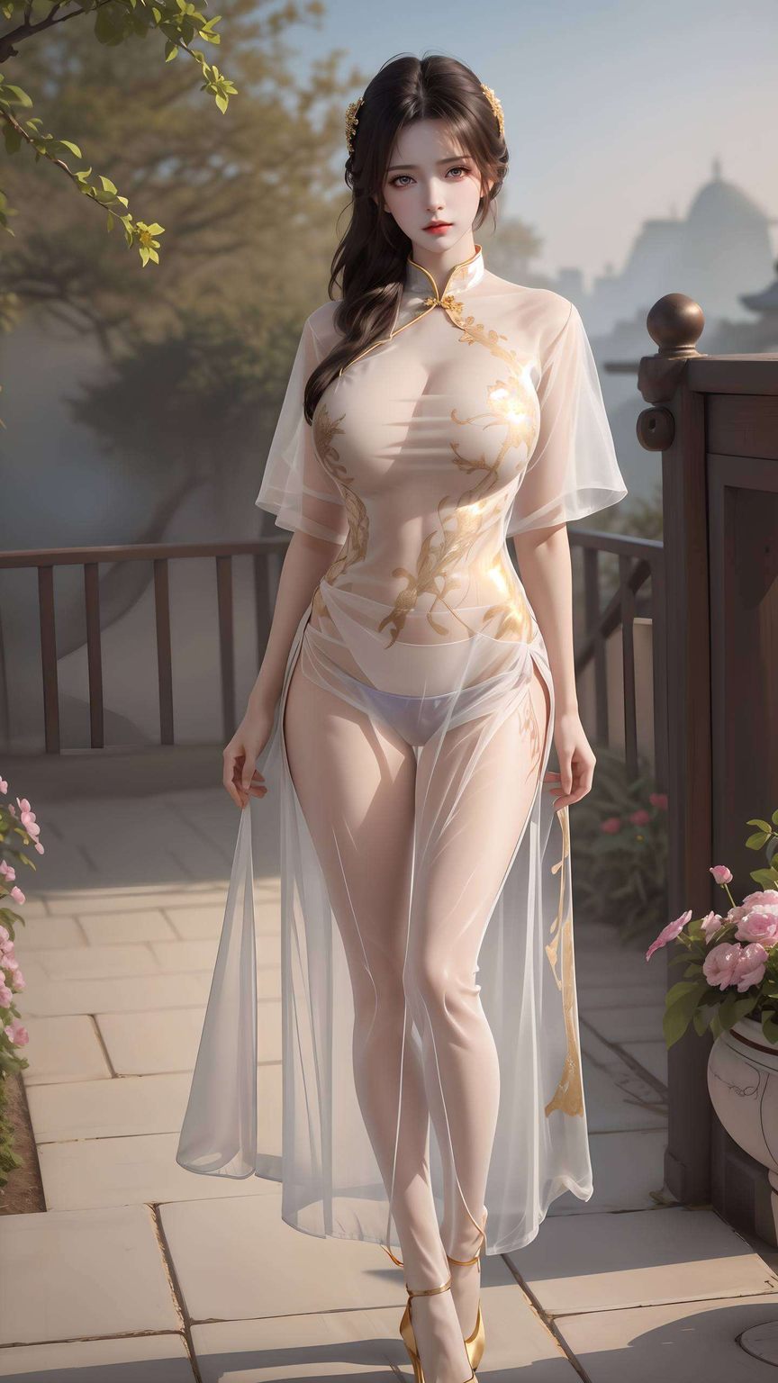 将国漫美女的柔美与玄幻的神秘融为一体她的每一次动态