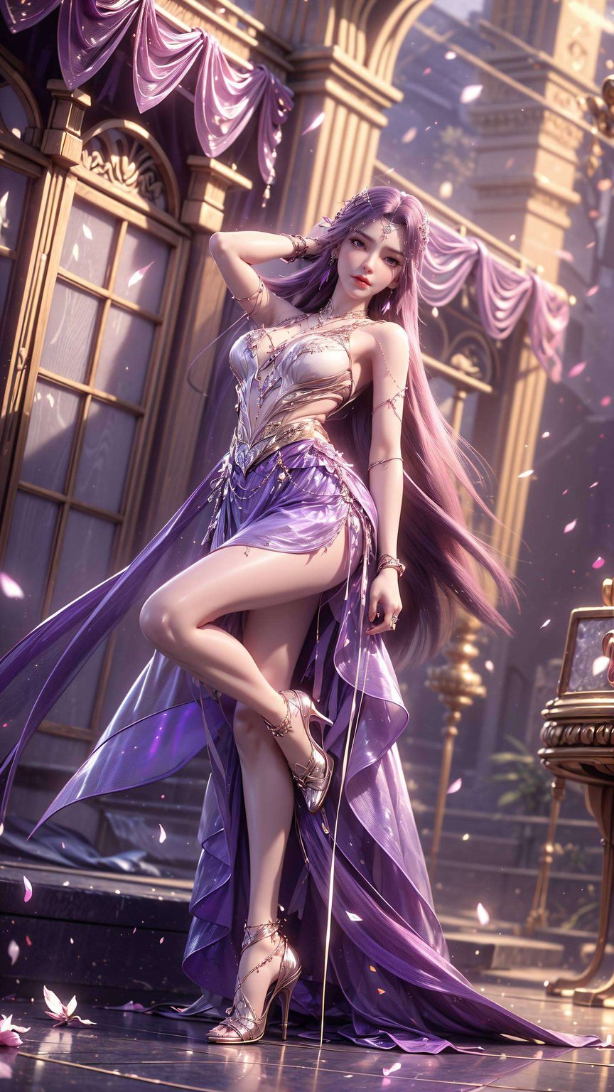 我发现了这款完美世界云曦循环动态壁纸成为这幅壁画中的焦点