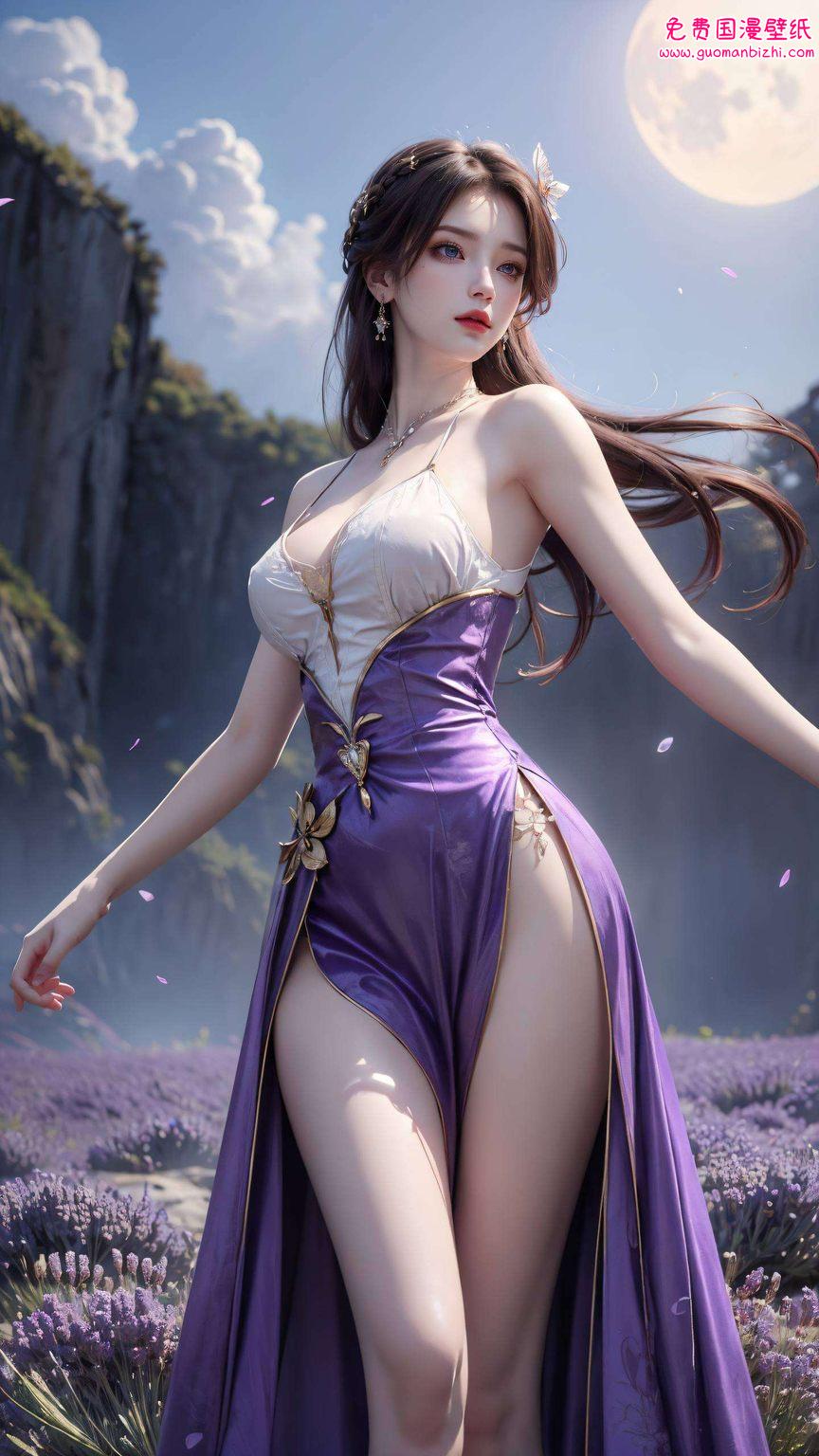 这一幅国漫壁纸如同梦幻画卷