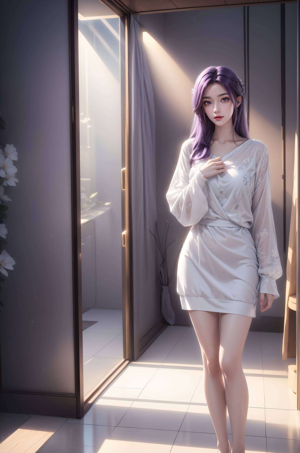 每一帧都如诗如画她的倩影在完美世界中流转