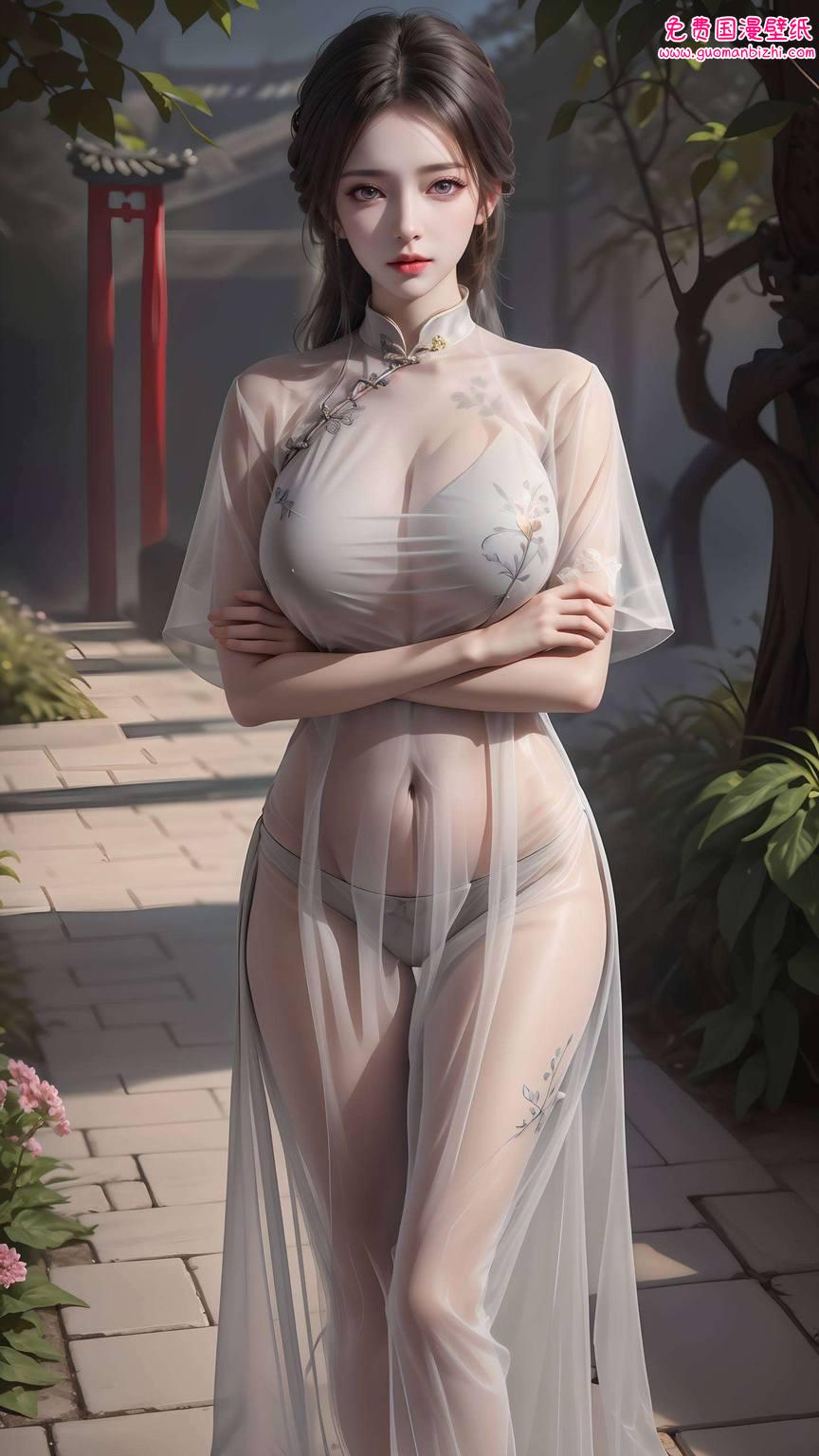 眼中闪烁着星辰壁纸上的她