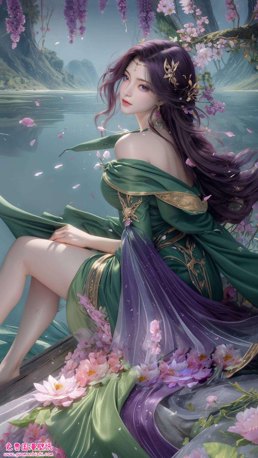 美不胜收一袭华服飘然