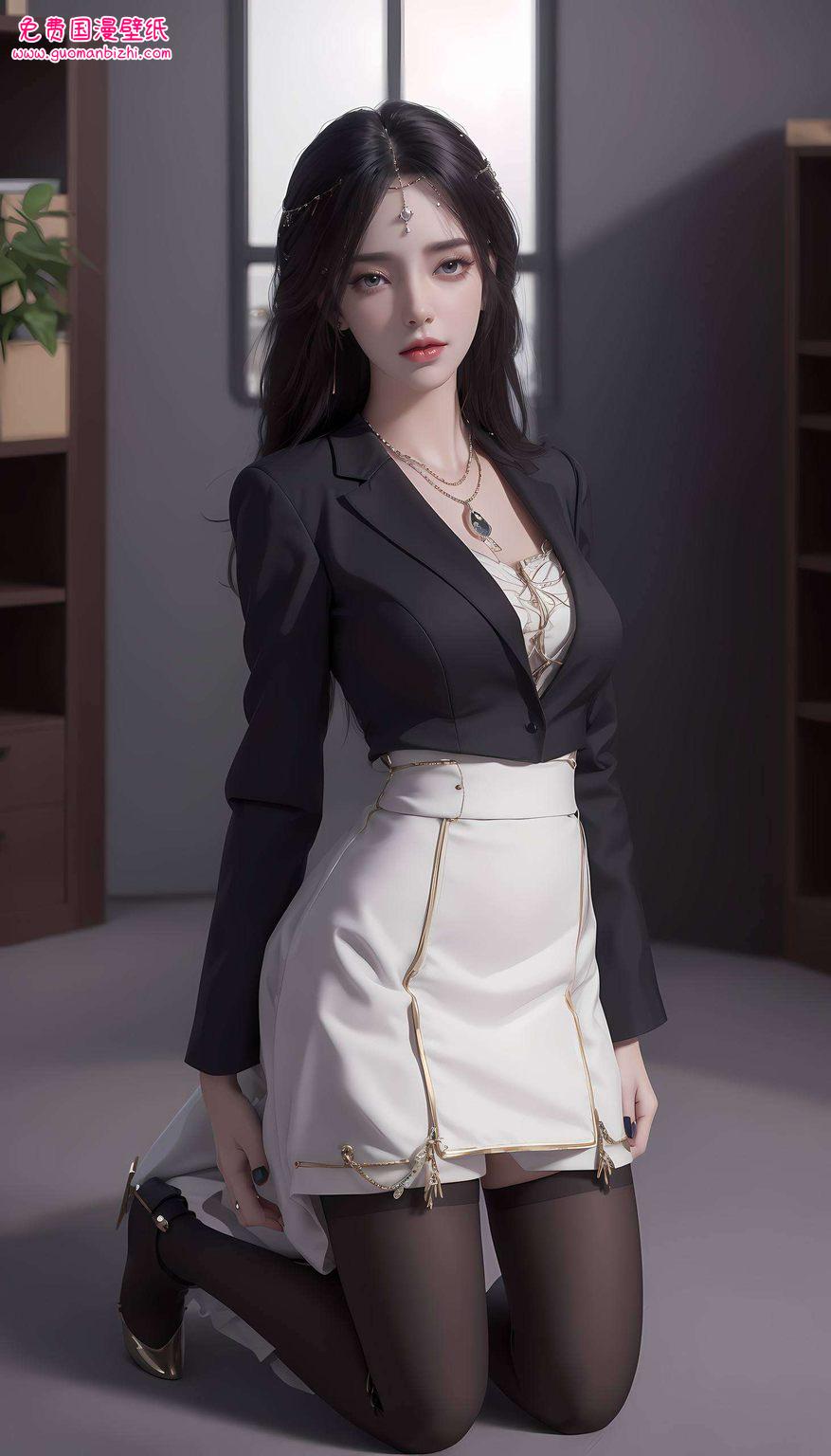 将国漫美女的柔美与玄幻的神秘完美融合她的每一次凝视