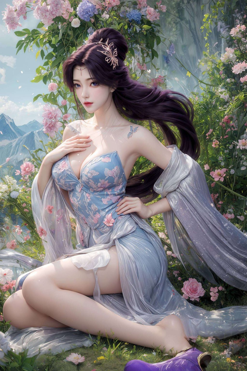 将完美世界中的国漫女神描绘得栩栩如生化作了这款高清国漫壁纸