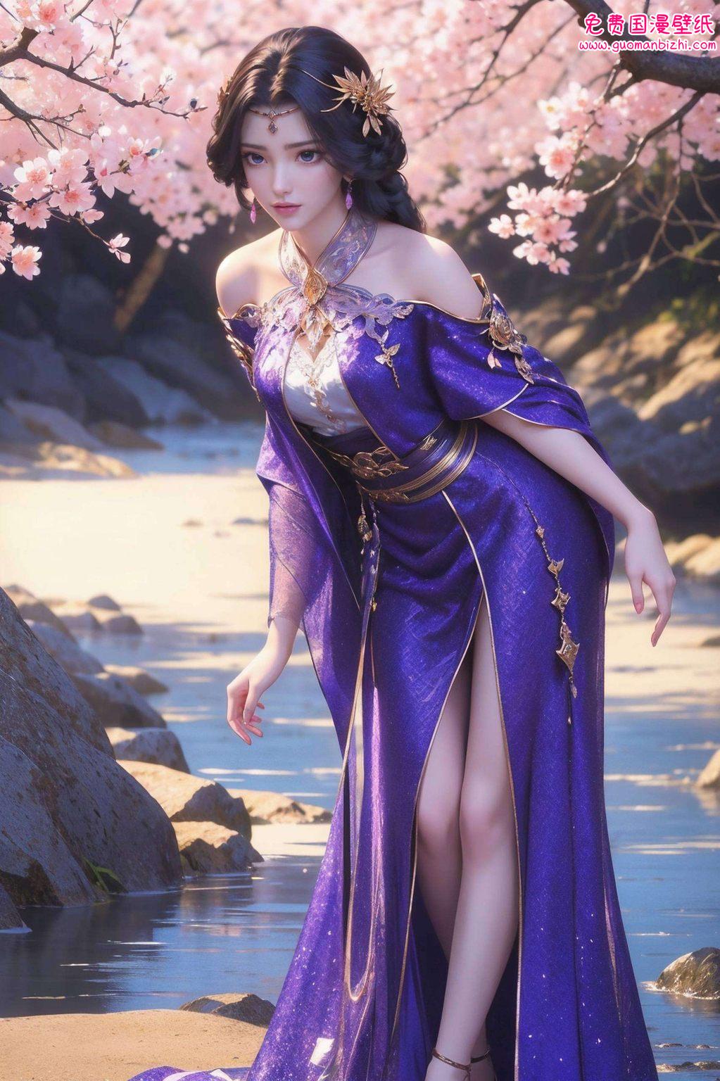 画面之中眉眼如画