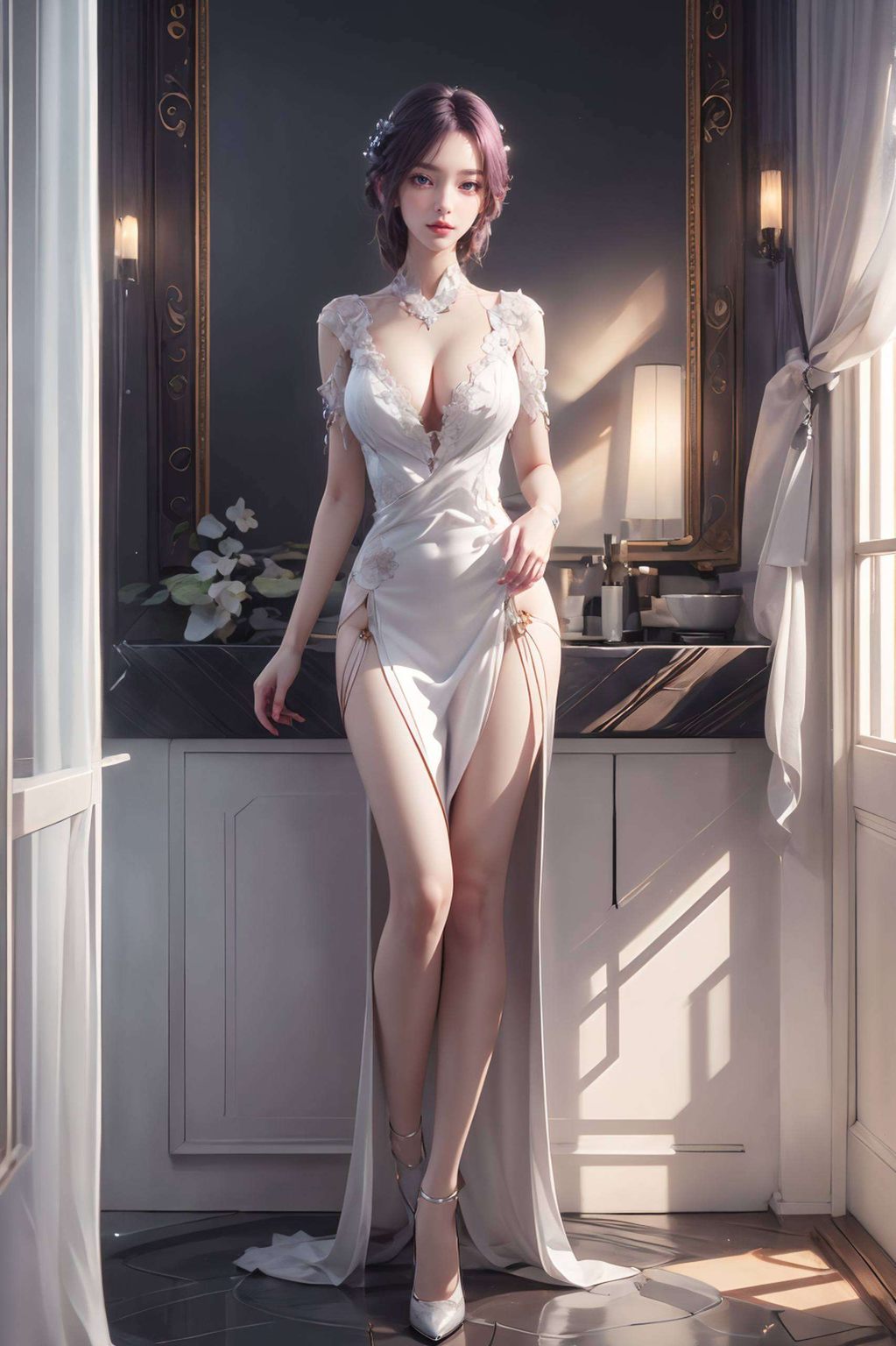 美得令人窒息身旁的云曦则温婉如水