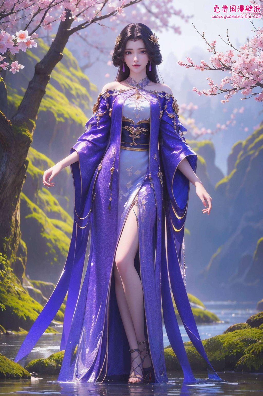 云曦头像壁纸高清呈现着那位国漫女神的独特魅力在绚烂的苹果炫彩壁纸中