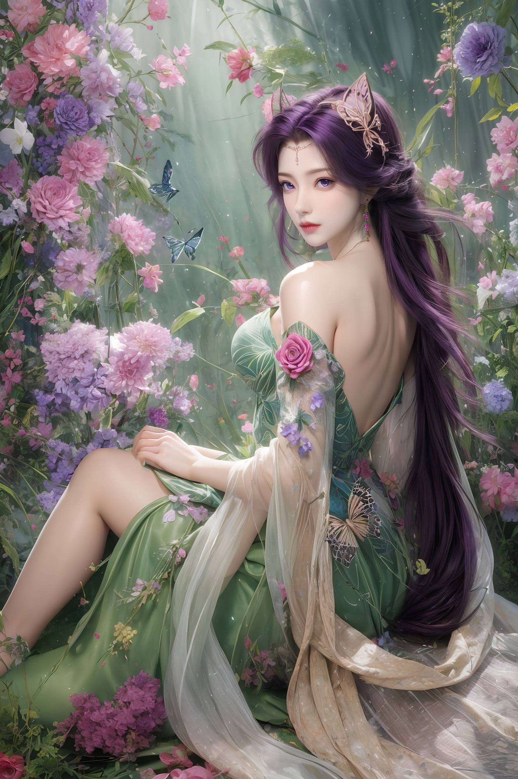 简直就是国漫美女的完美诠释！犹如画中行