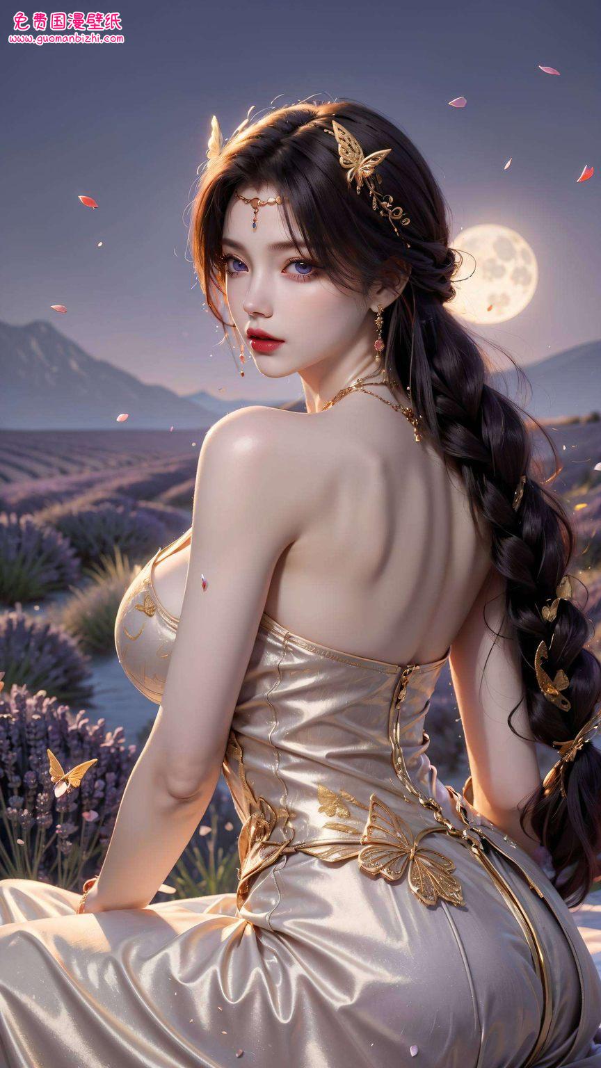 一幅石昊背云曦的壁纸这幅融合了国漫之美与玄幻气息的壁纸