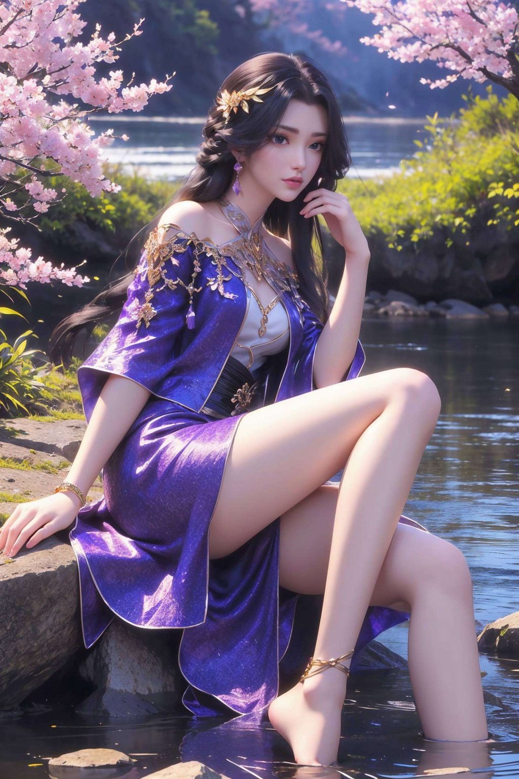 宛如一抹春风拂过紫色的壁纸找到了心灵的归宿