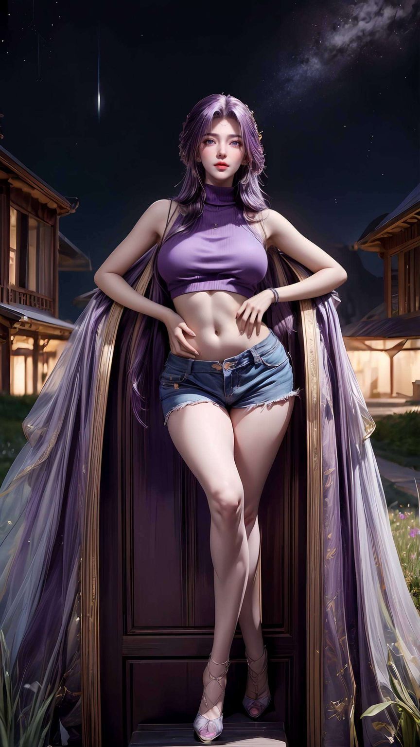 在那遥远的完美世界中桌面壁纸上的她