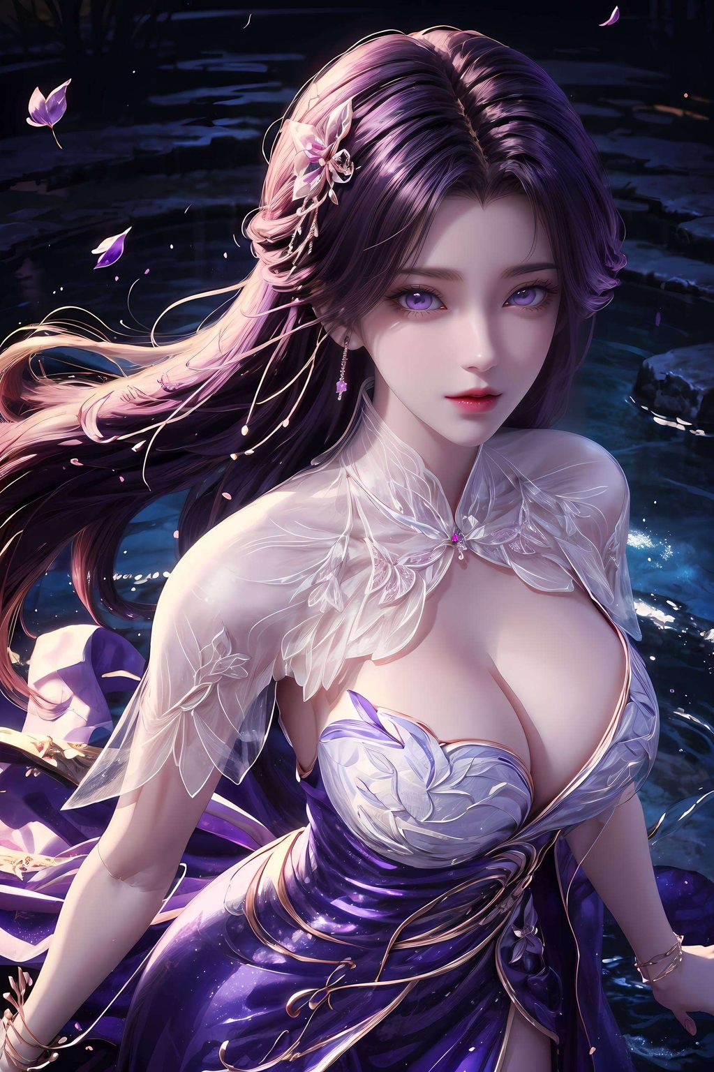 她那绝美的容颜在国漫世界中独树一帜在这完美世界里