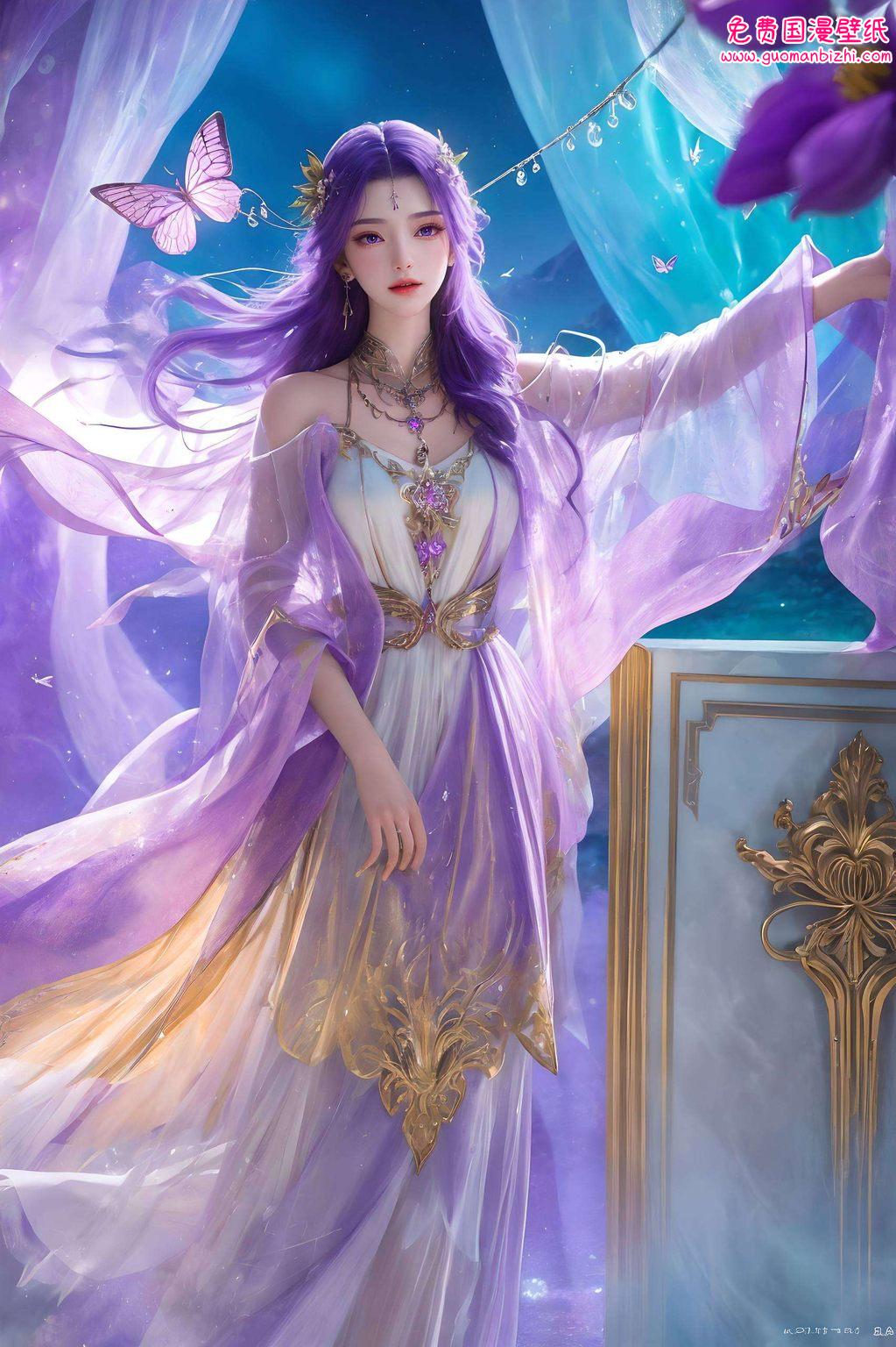 都像是绘制在完美世界壁纸上的优雅笔触她是国漫中的女神
