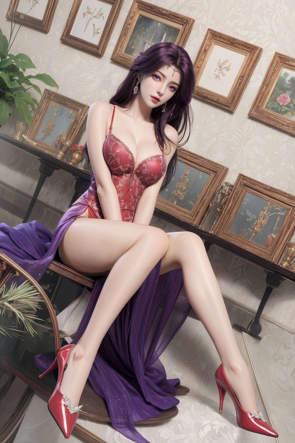 把这位玄幻世界中的绝世佳人设置为你的手机壁纸仿佛随时要从屏幕里走出