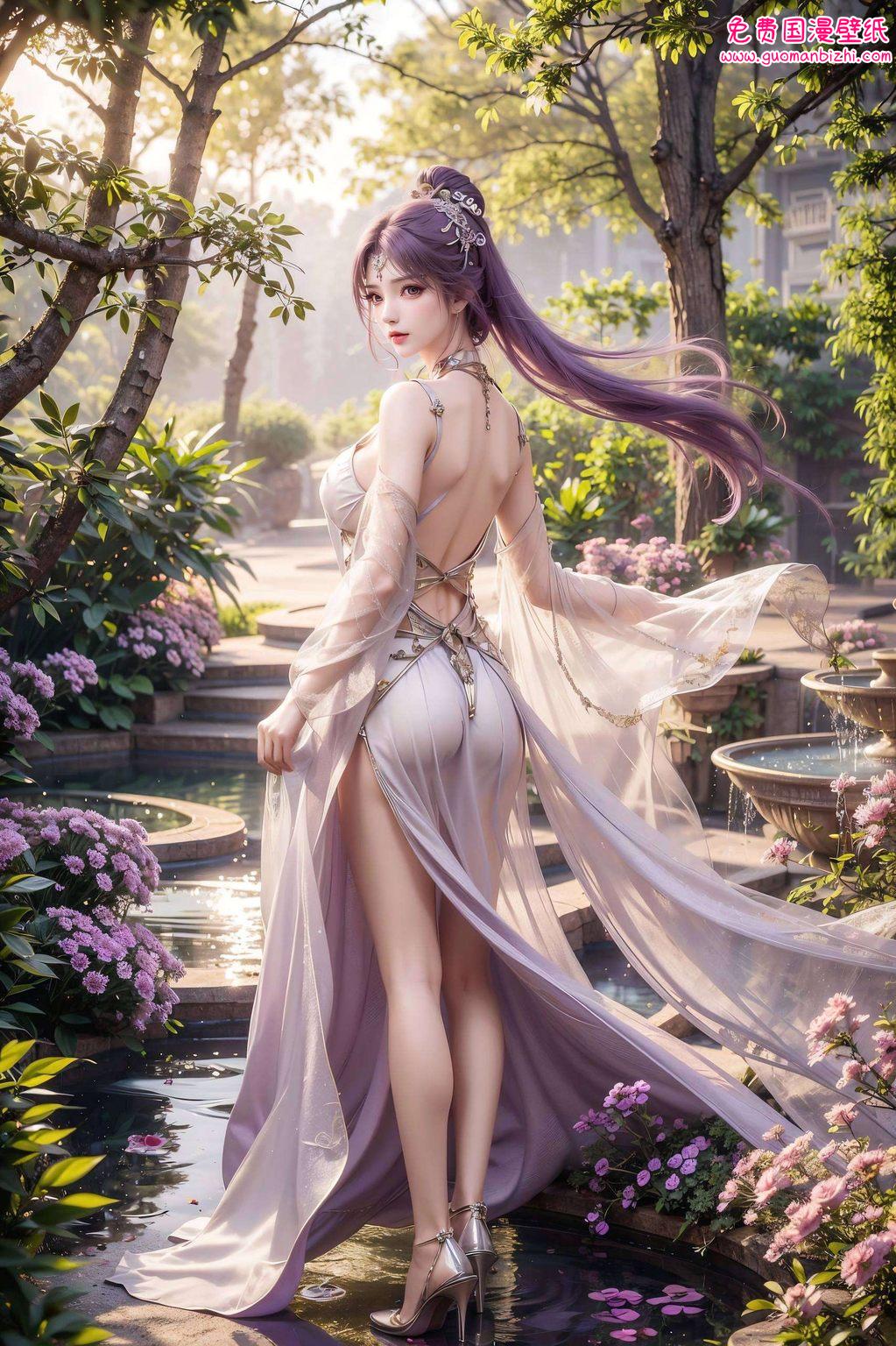 壁纸上的她仿佛从完美世界走来每一次眼神的流转