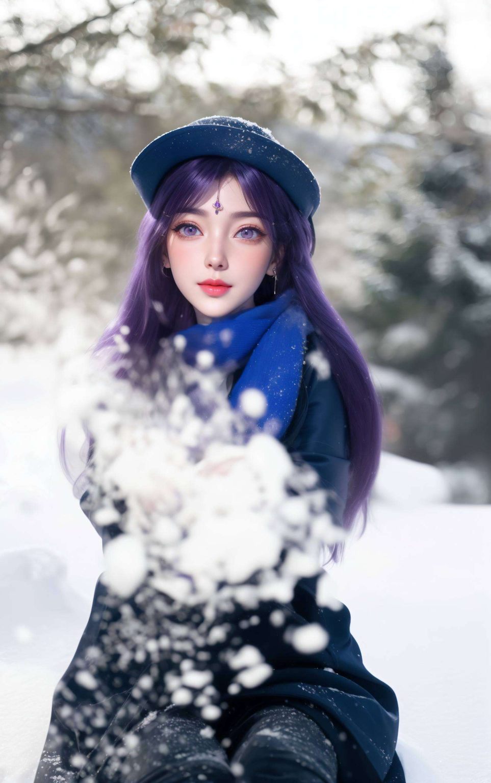 她国漫美女的婉约与动漫女神的灵动