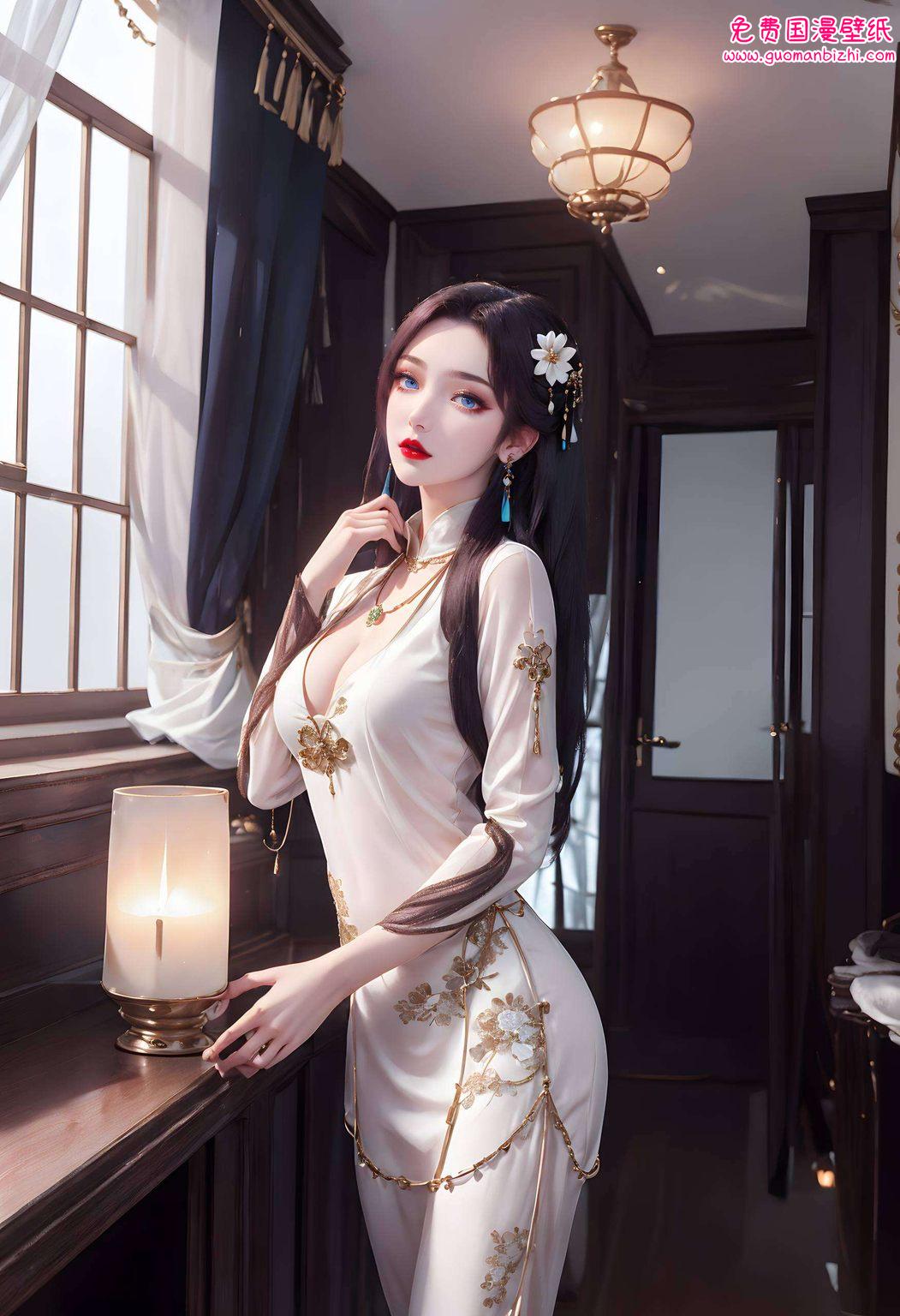 不仅美得让人惊艳一袭白衣胜雪