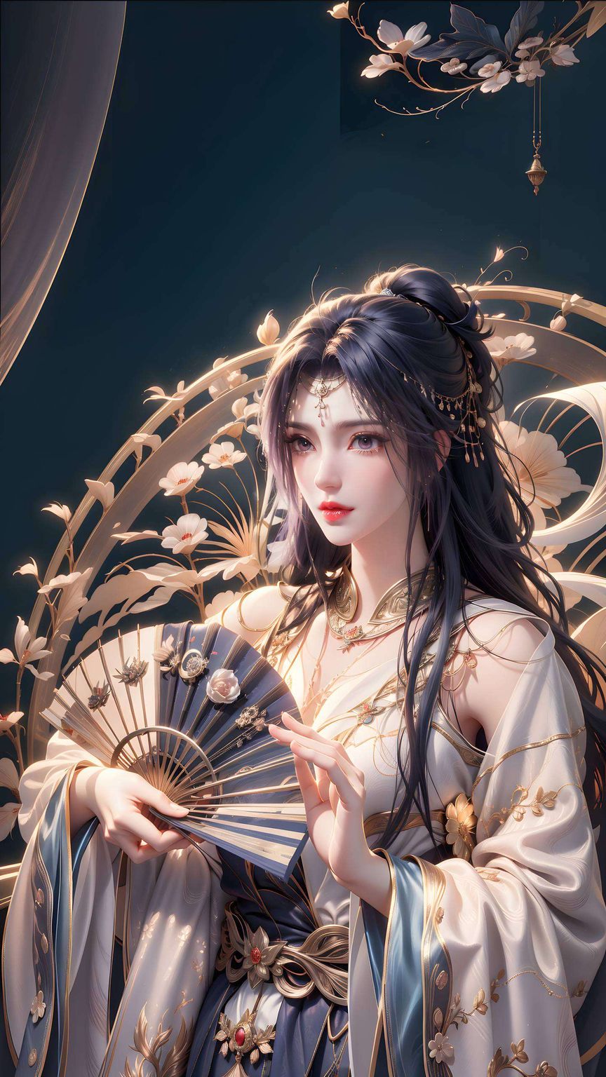 她是国漫中的女神尽显国漫美女的柔美与坚韧