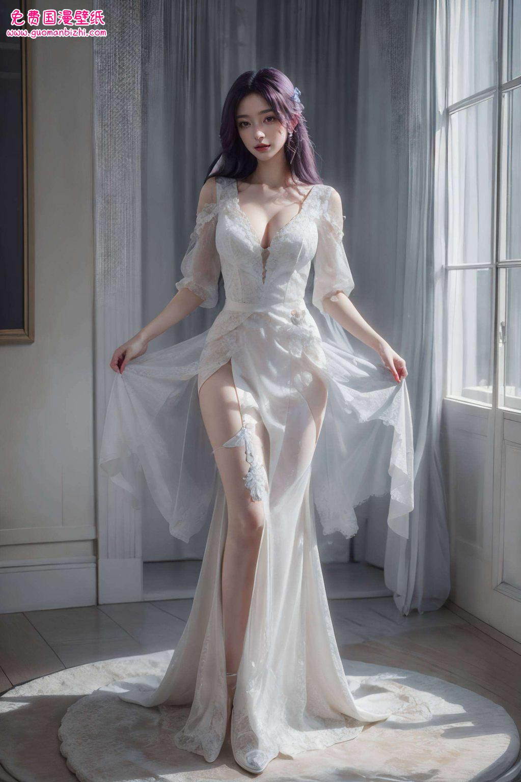 说她眼神里藏着星辰大海紫色壁纸护眼又养眼