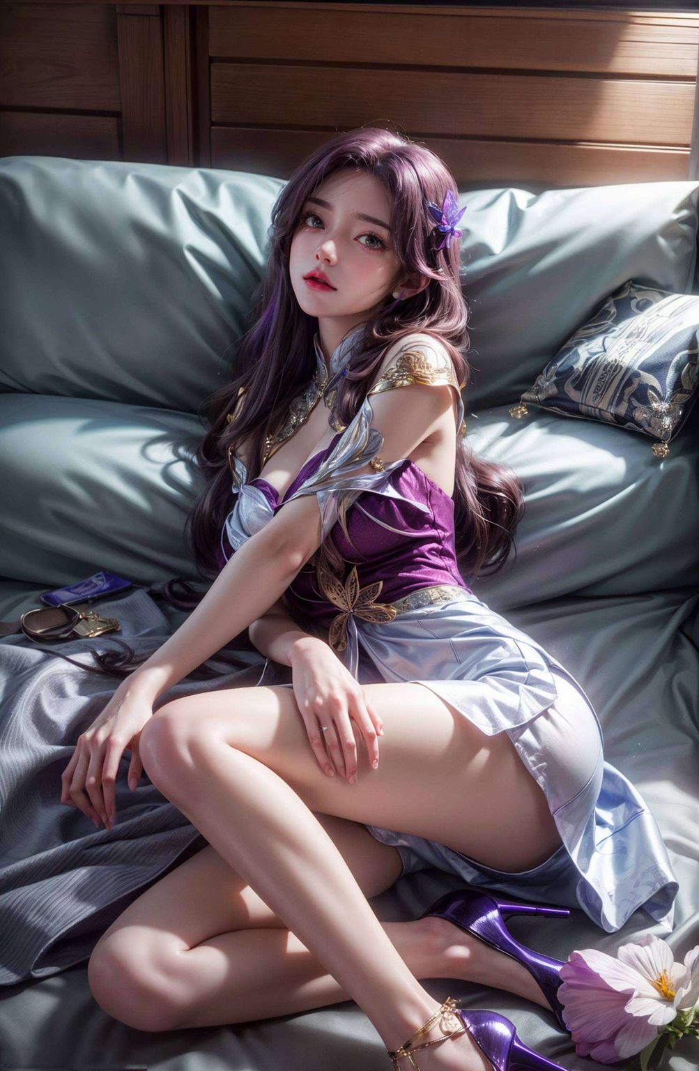 她身姿曼妙眼神灵动