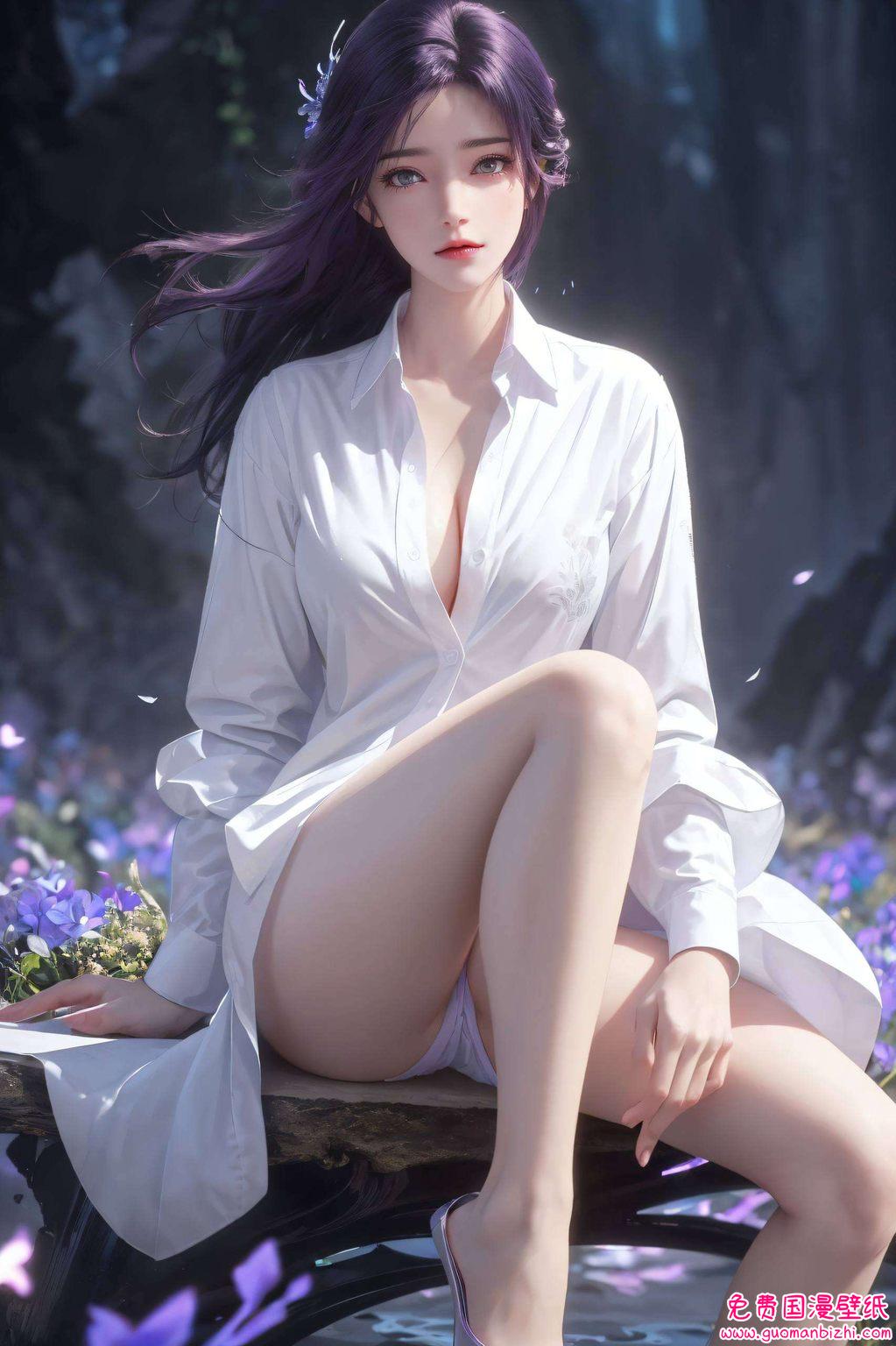 以其优雅的姿态和神秘的玄幻气息这位国漫美女