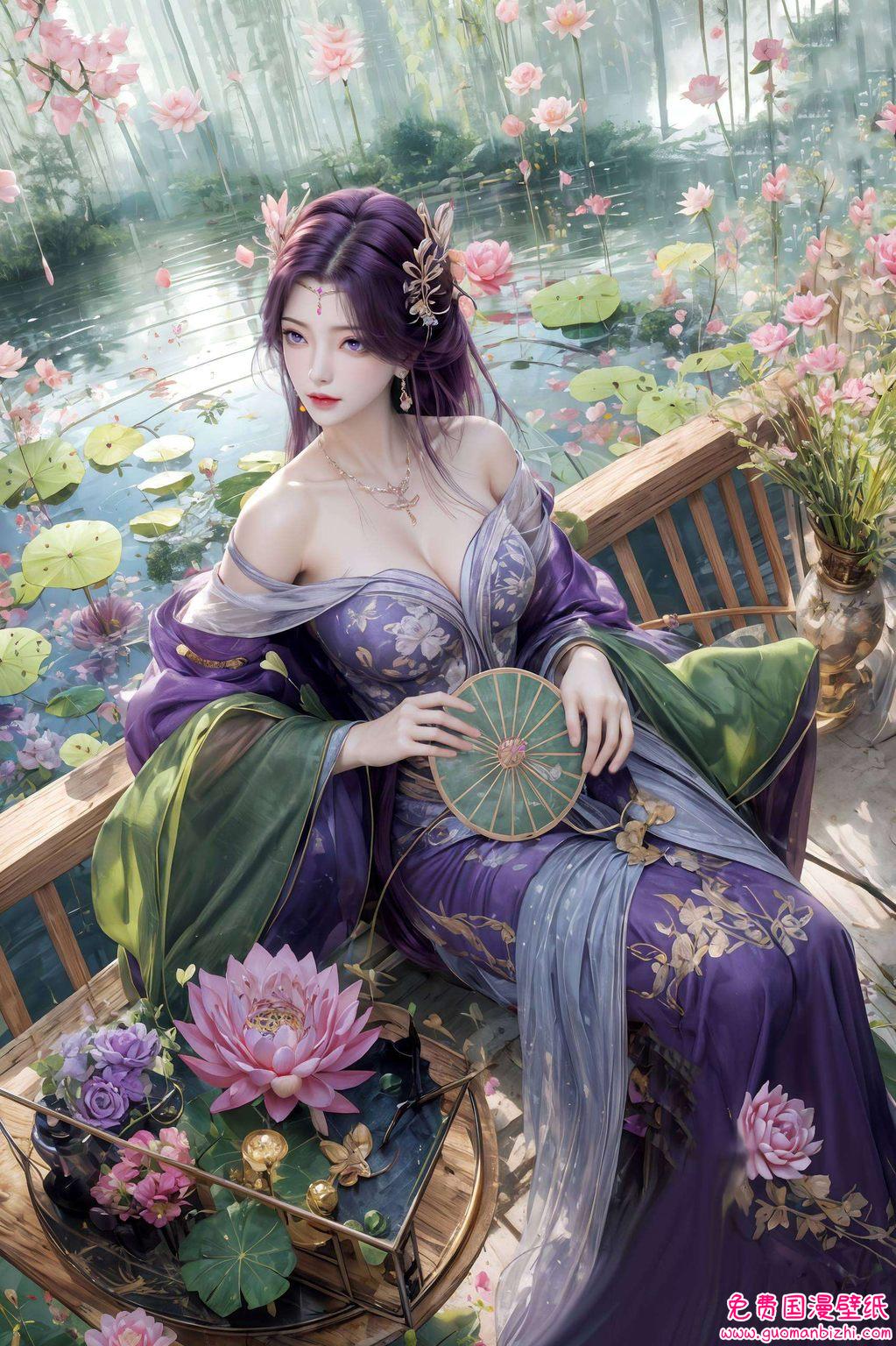 想象一下那如梦似幻的紫色背景中
