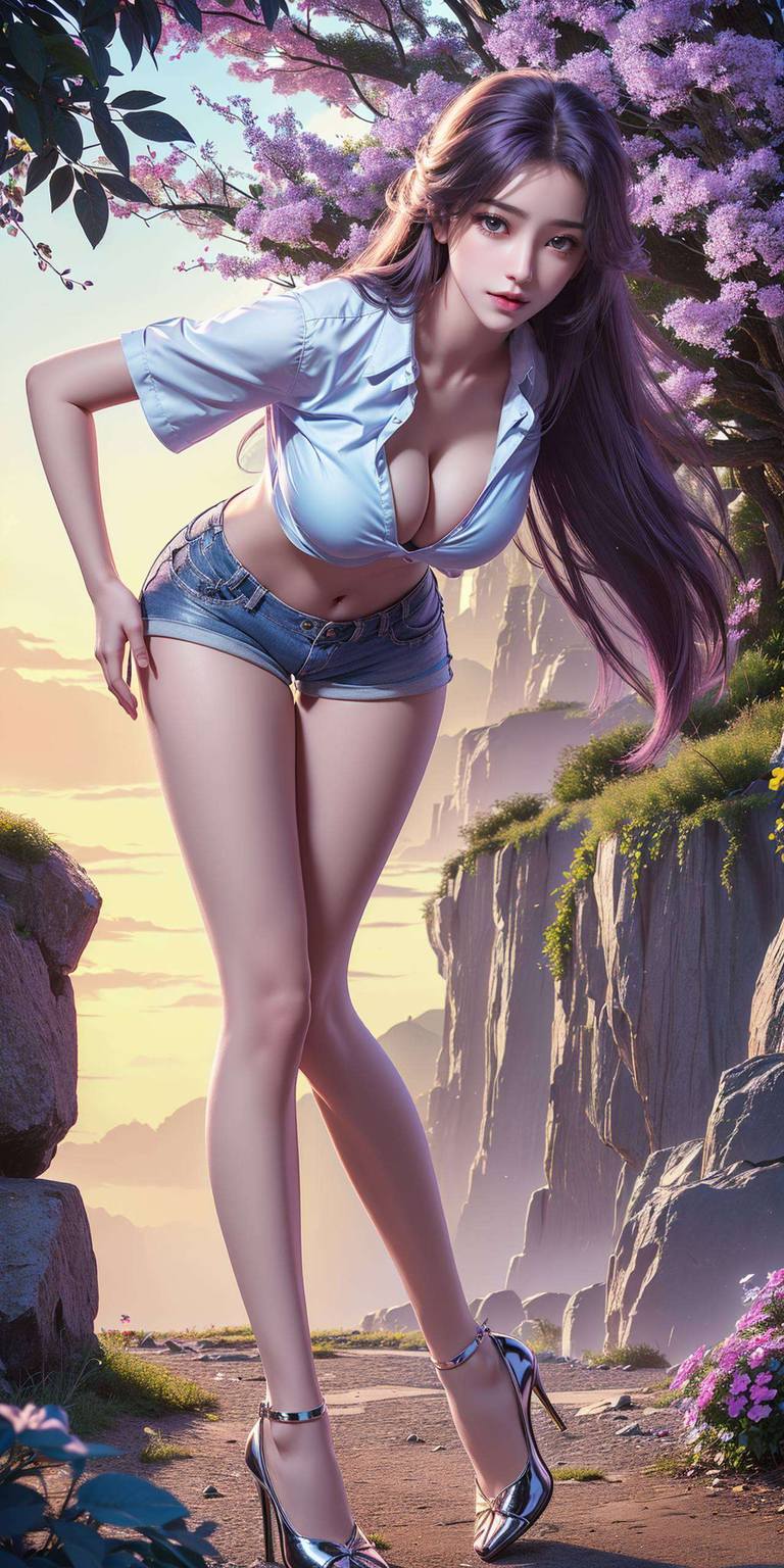 在绚烂的苹果炫彩壁纸中她的每一次眨眼都如梦似幻