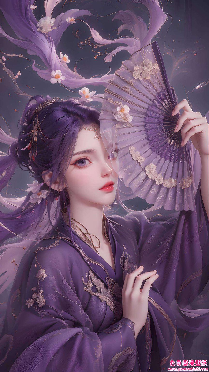 不仅是国漫壁纸中的经典云曦轻舞着她的长发