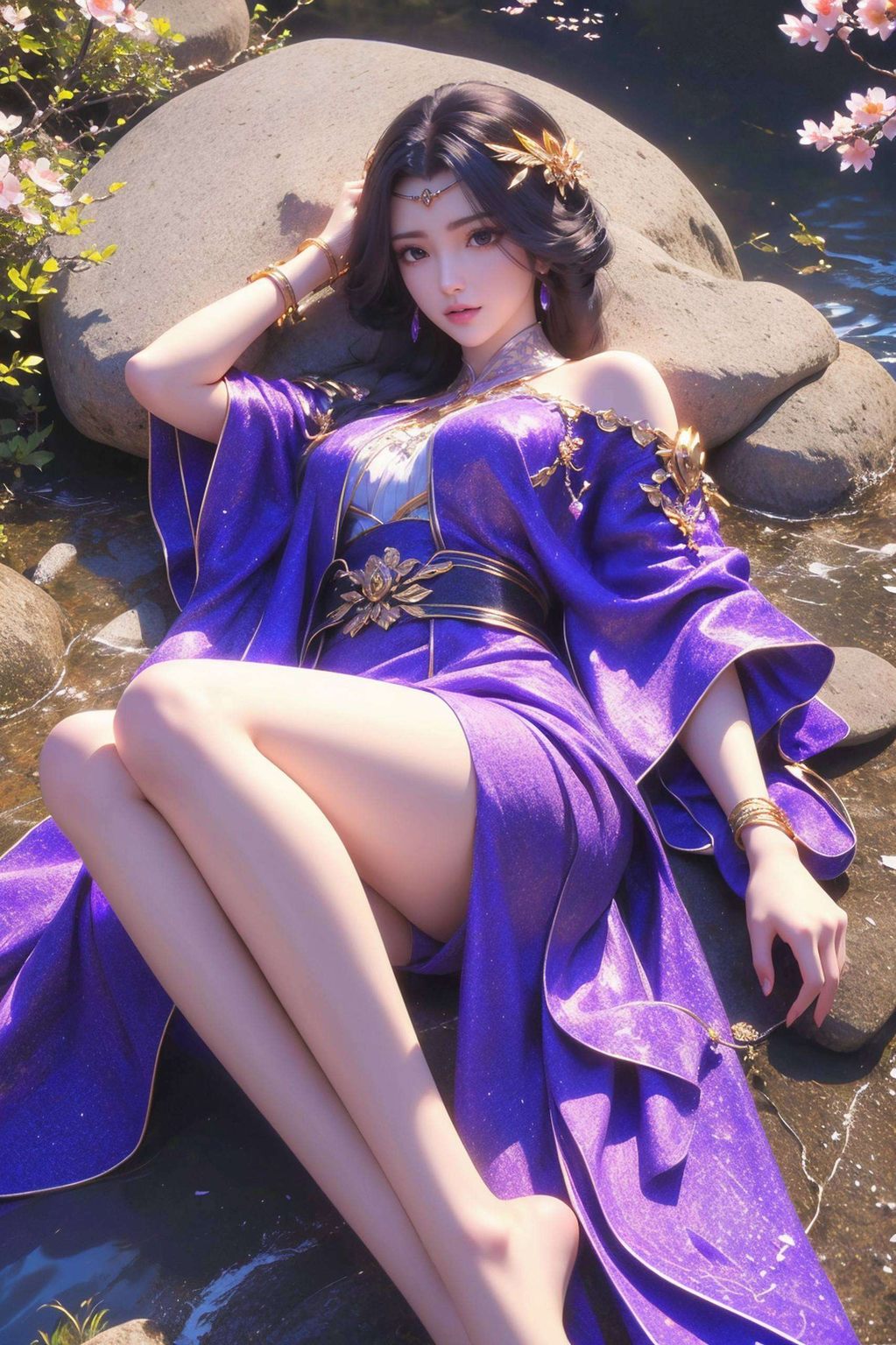 她那优雅的气质和迷人的眼神保证让你的手机瞬间变身国漫女神的舞台!