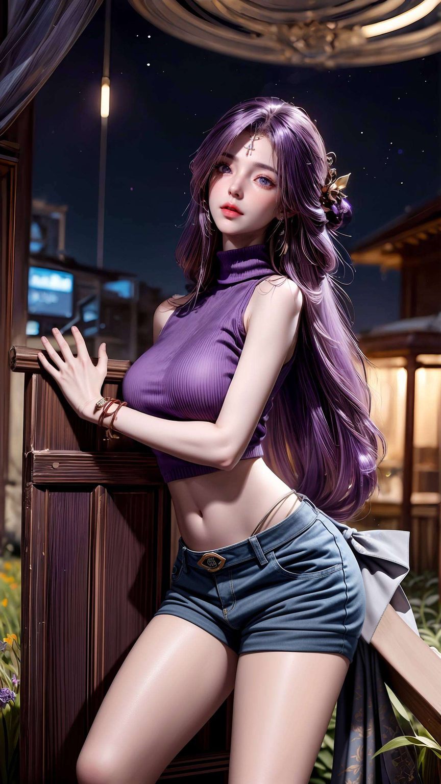 国漫女神云曦翩翩起舞仿佛是从玄幻故事中裁剪出的画卷