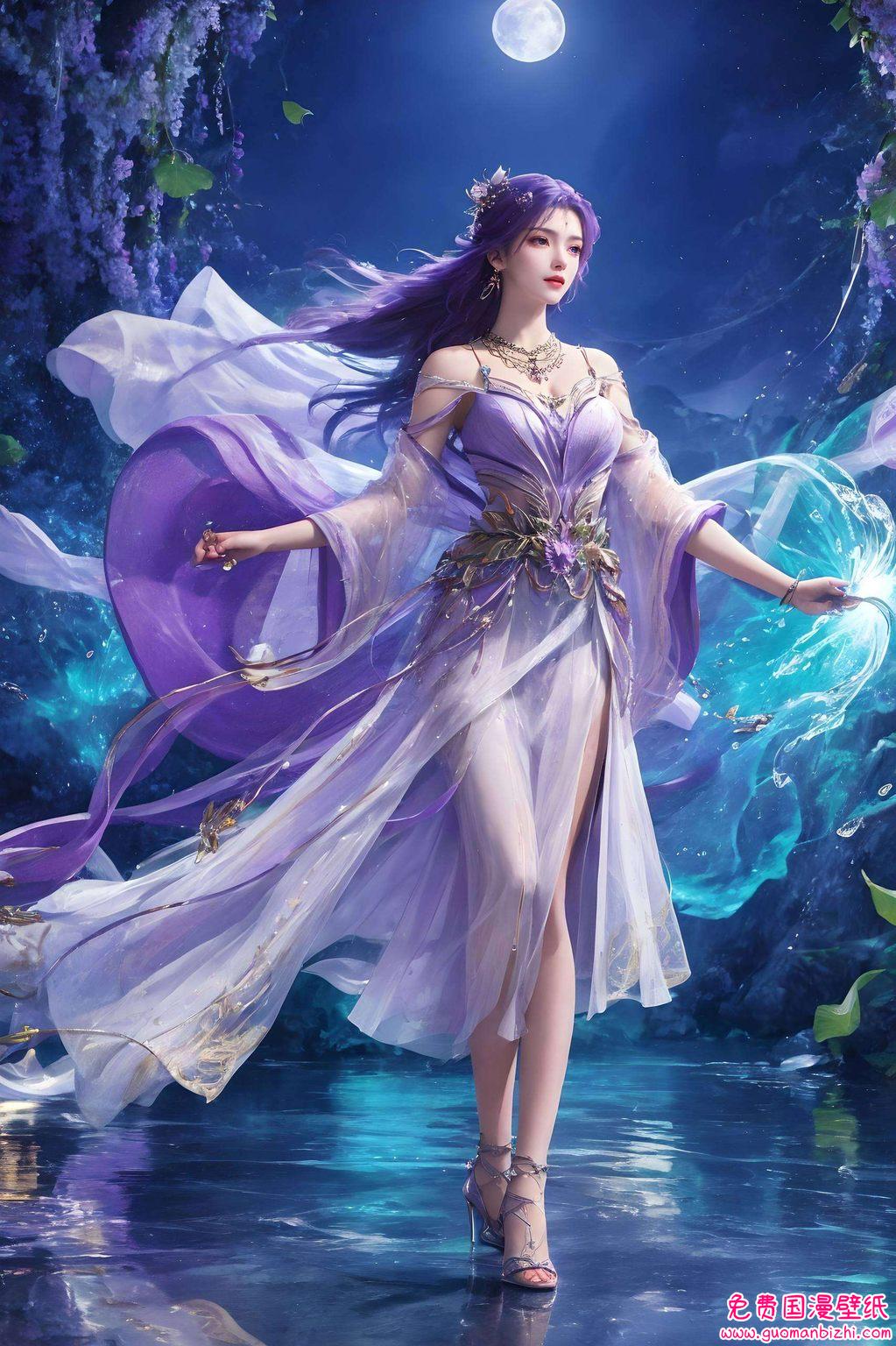 以她的美丽和玄幻气质都高清得让人忍不住触摸